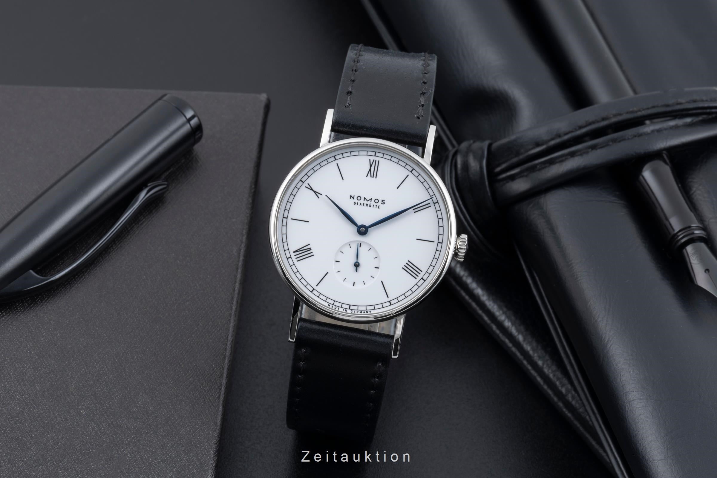Nomos Ludwig acero cuerda manual reloj para caballeros 205 Limited  [2505777]