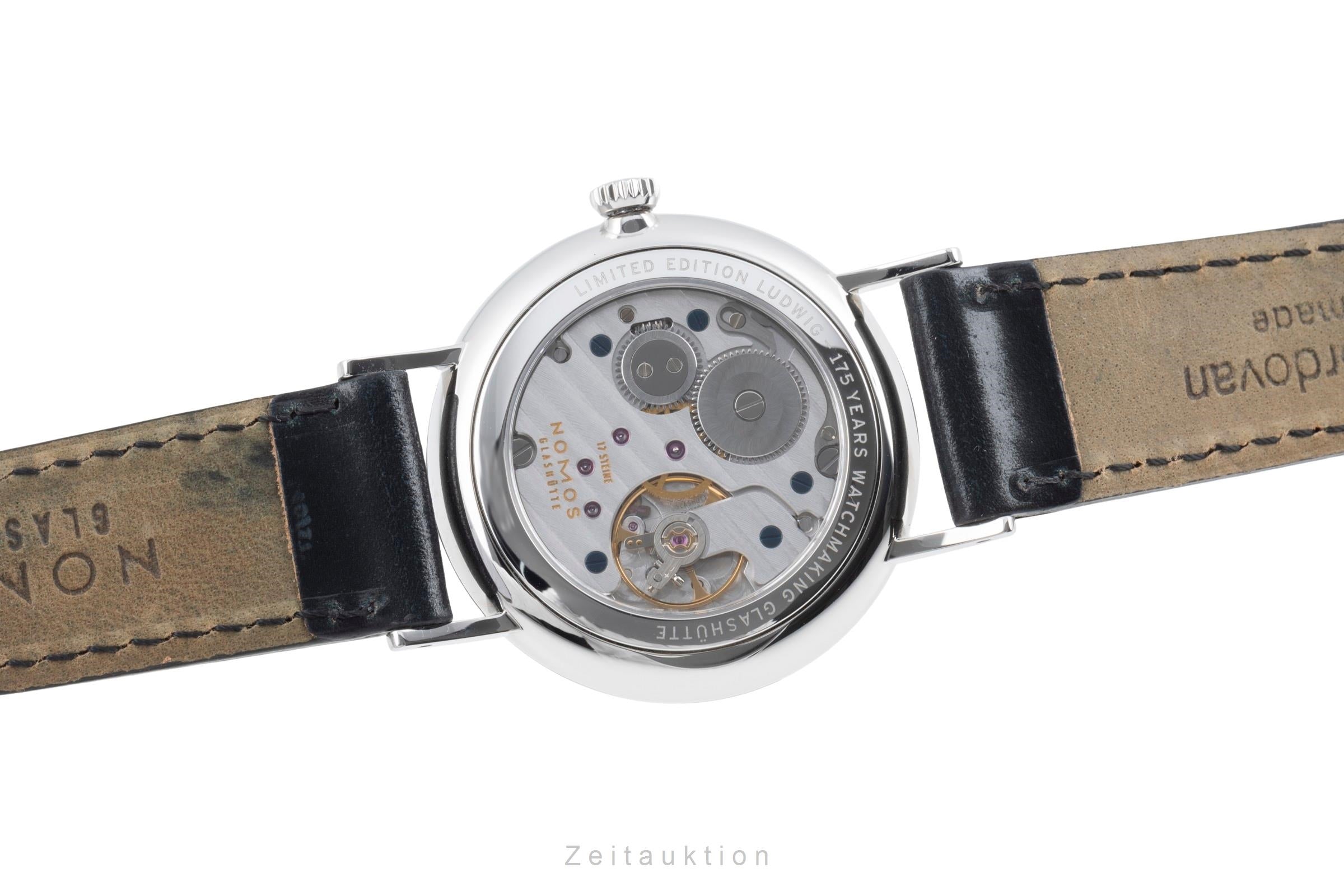 Nomos Ludwig acero cuerda manual reloj para caballeros 205 Limited  [2505777]