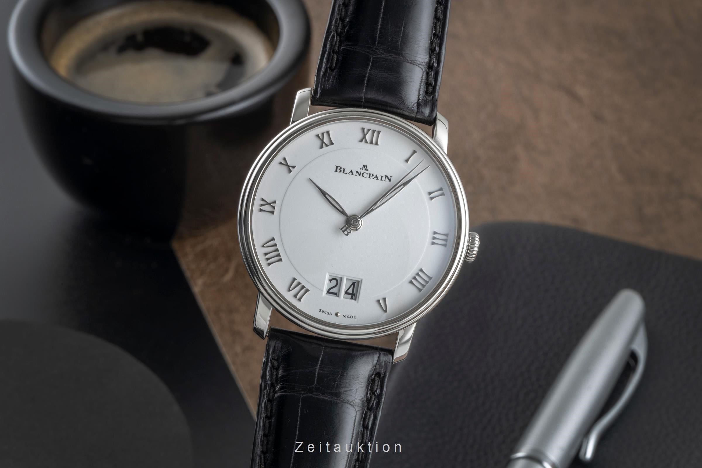 Blancpain Villeret acier automatique montre pour hommes 6669-1127-55B LP: 13450EUR  [2505786]