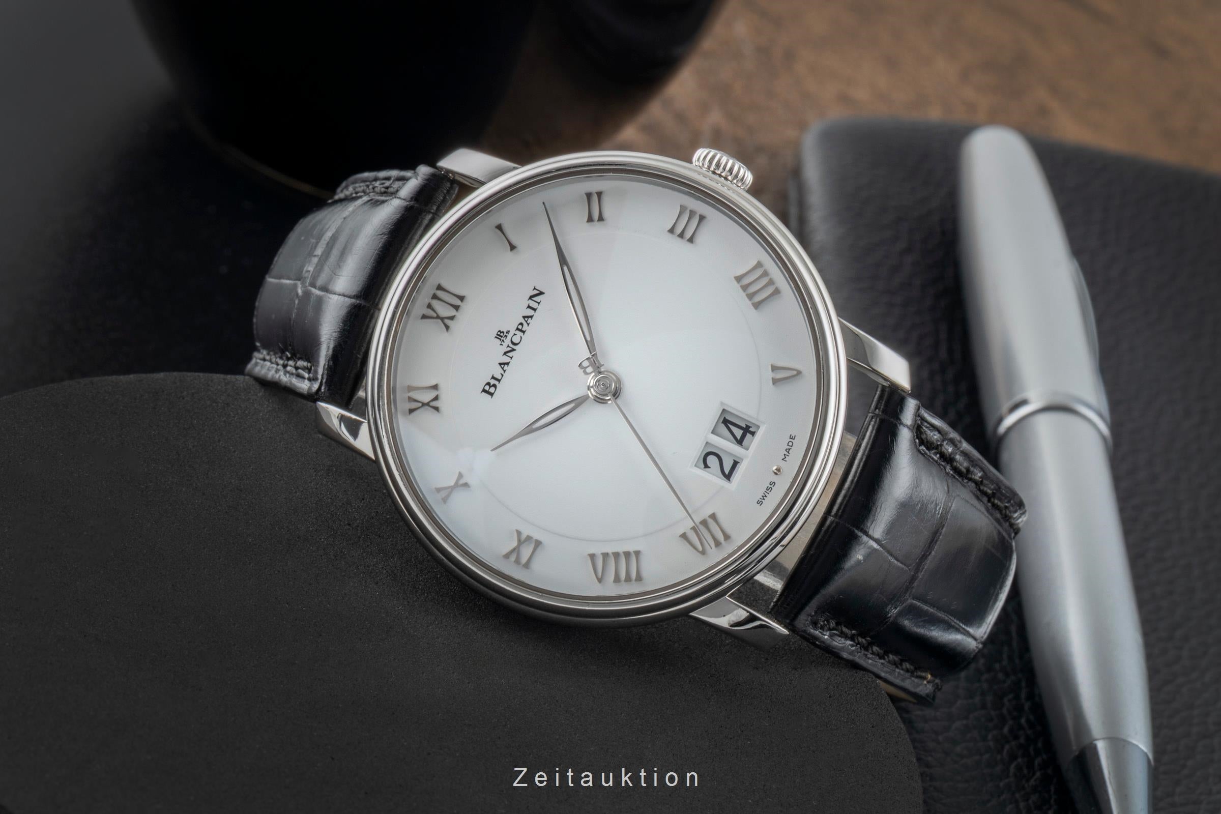 Blancpain Villeret acciaio automatismo orologio da uomo 6669-1127-55B LP: 13450EUR  [2505786]