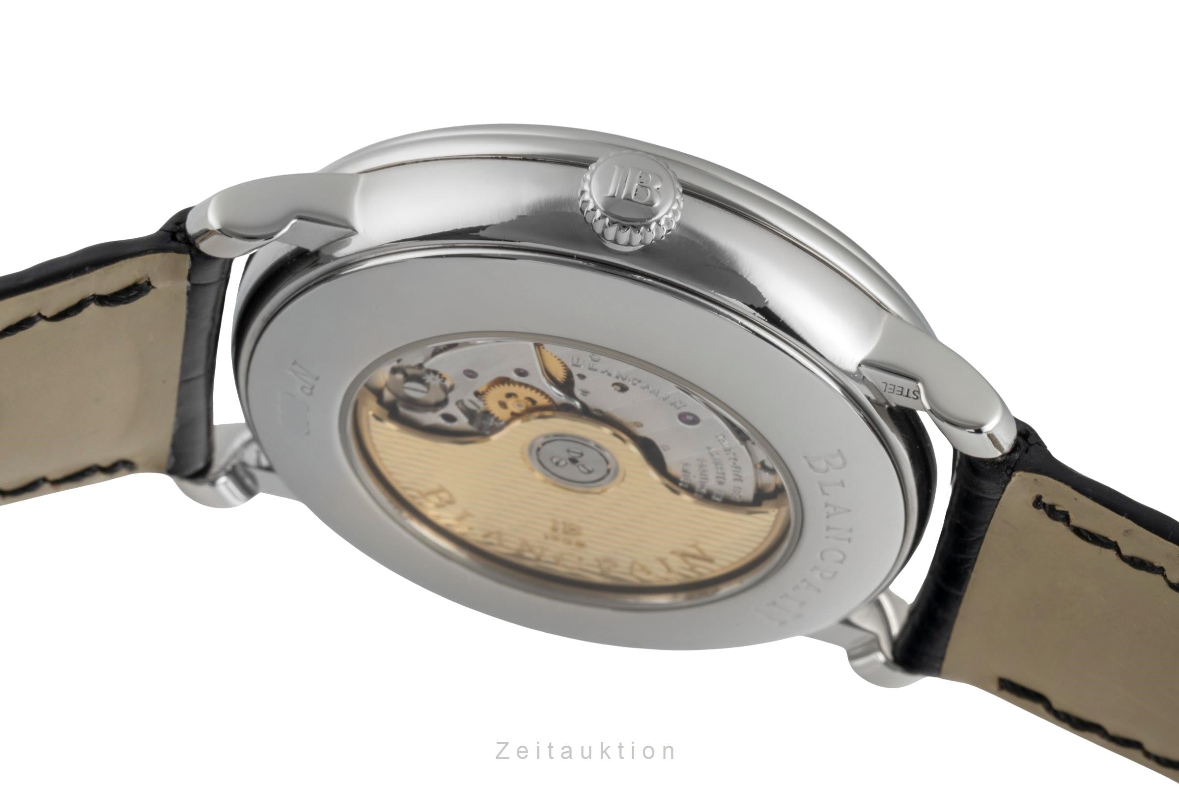 Blancpain Villeret acciaio automatismo orologio da uomo 6669-1127-55B LP: 13450EUR  [2505786]