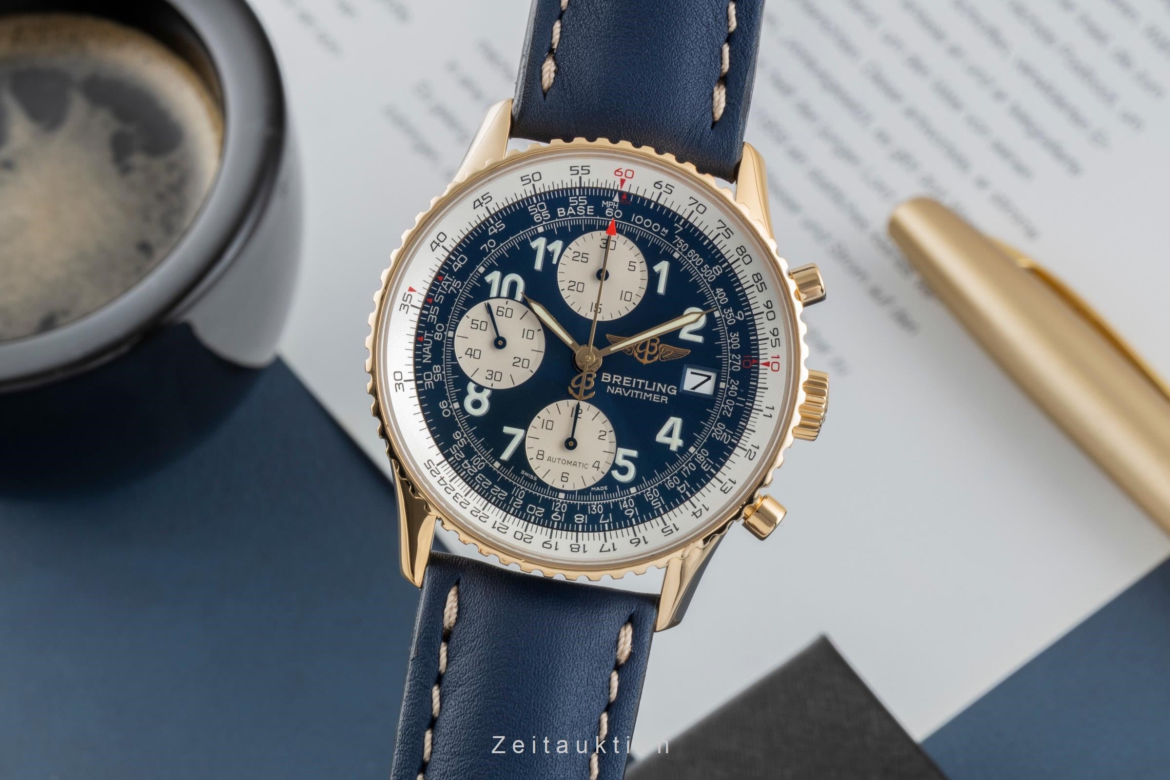 Breitling Navitimer chronograph 18 ct gold automatic men's watch K13020  [2505791]