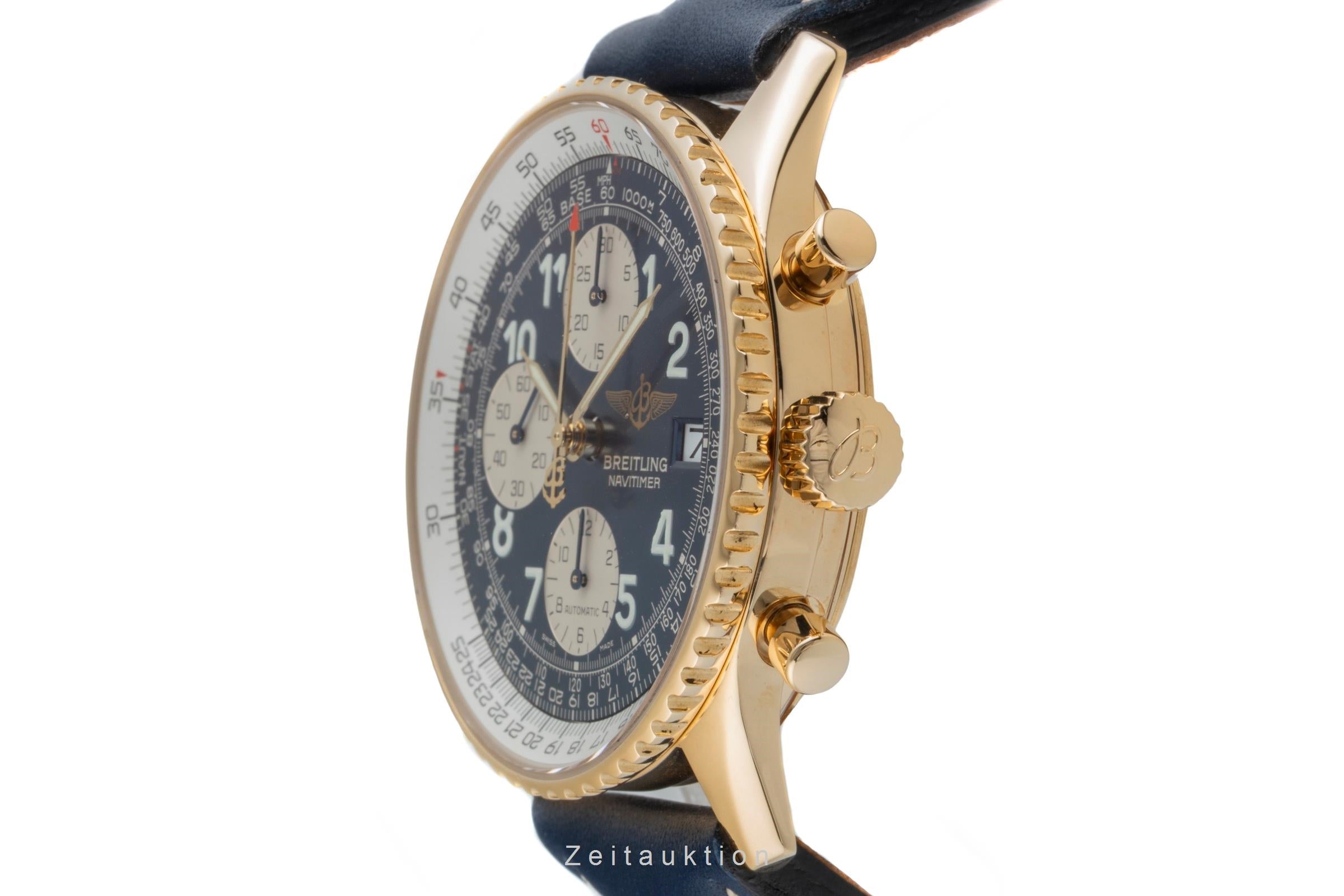 Breitling Navitimer cronografo oro 18 ct automatismo orologio da uomo K13020  [2505791]
