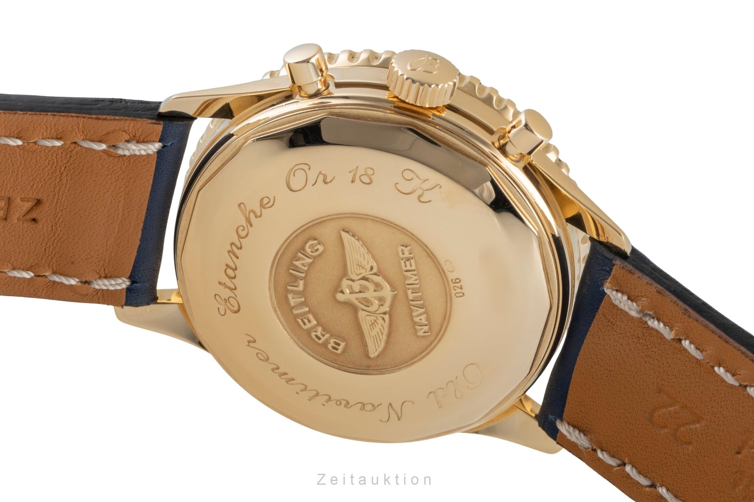 Breitling Navitimer cronografo oro 18 ct automatismo orologio da uomo K13020  [2505791]