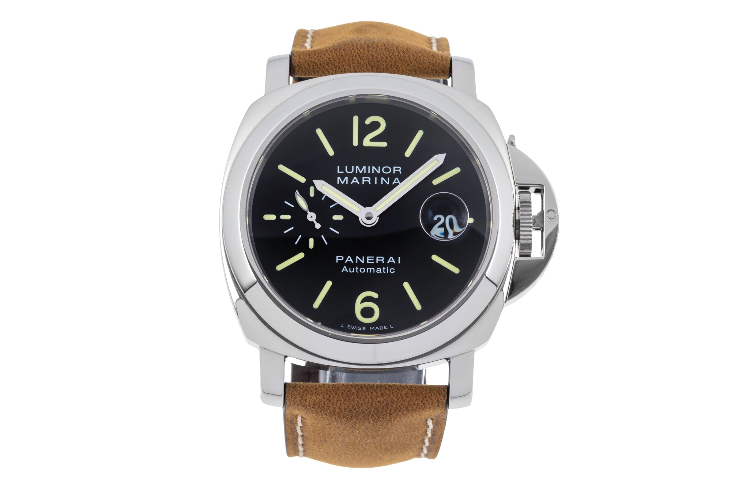 Panerai Luminor Marina acier automatique montre pour hommes PAM00104  [2505798]
