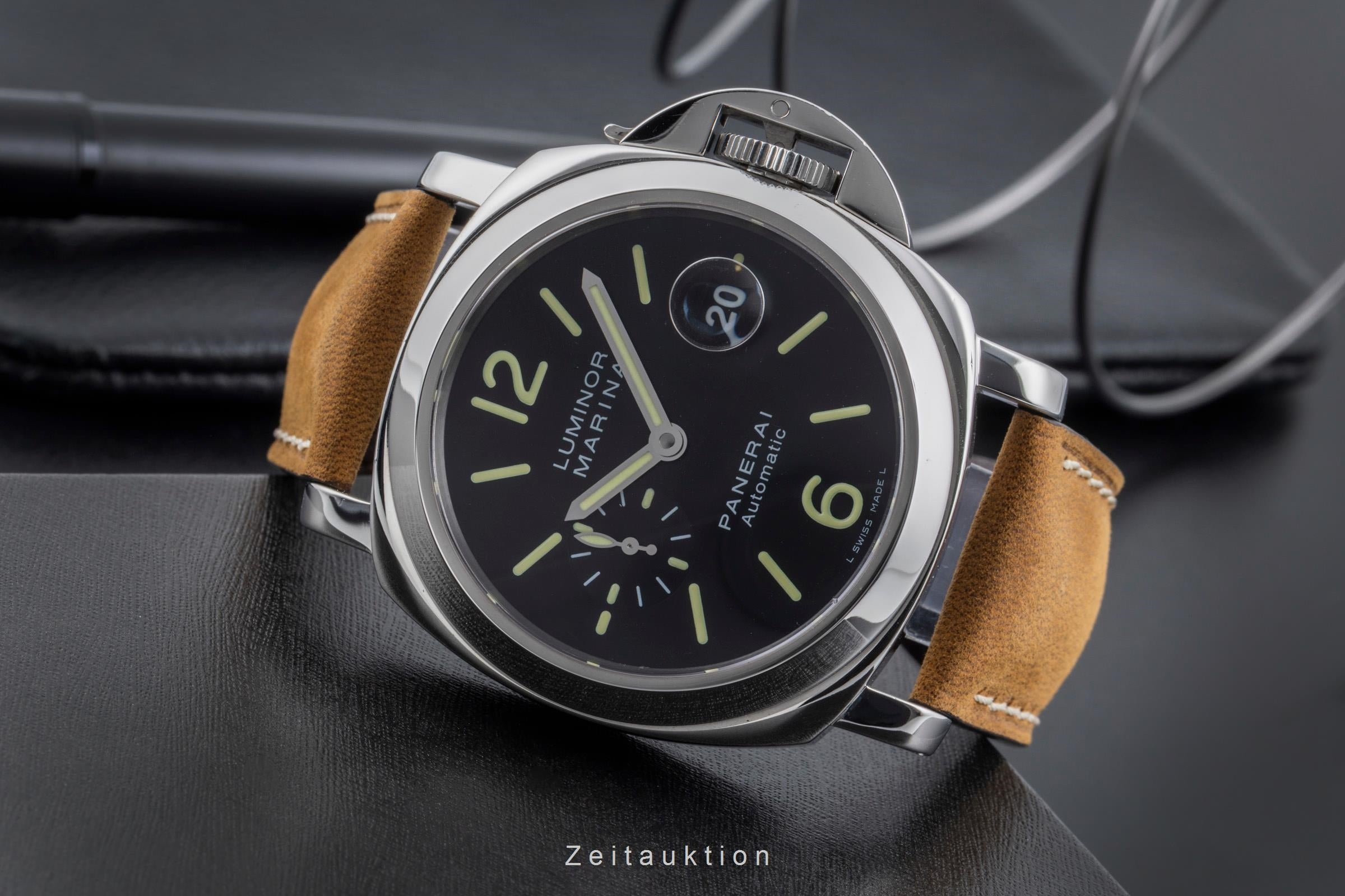 Panerai Luminor Marina acier automatique montre pour hommes PAM00104  [2505798]