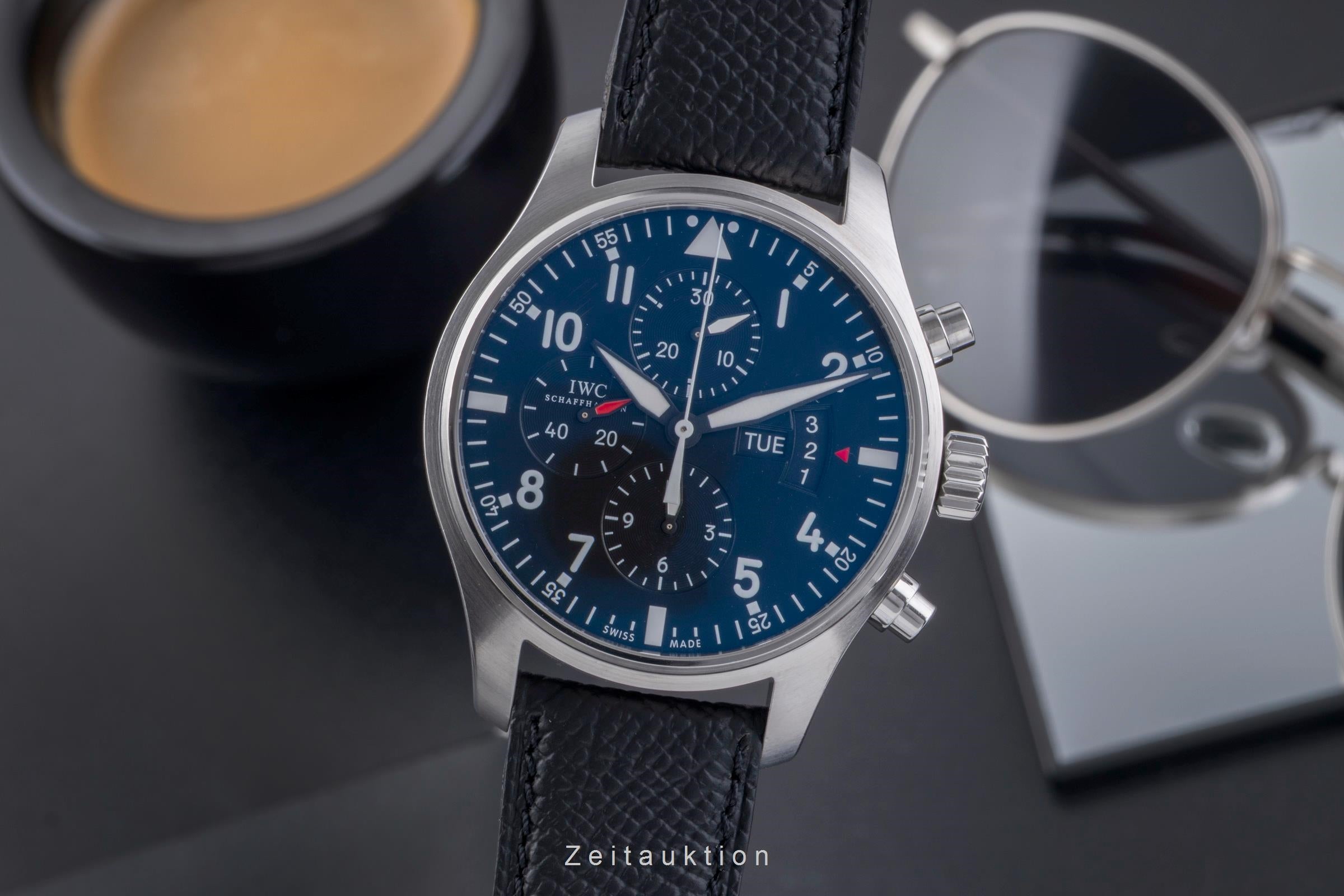 IWC Fliegerchronograph cronografo acciaio automatismo orologio da uomo IW377701 LP: 7300EUR  [2505800]