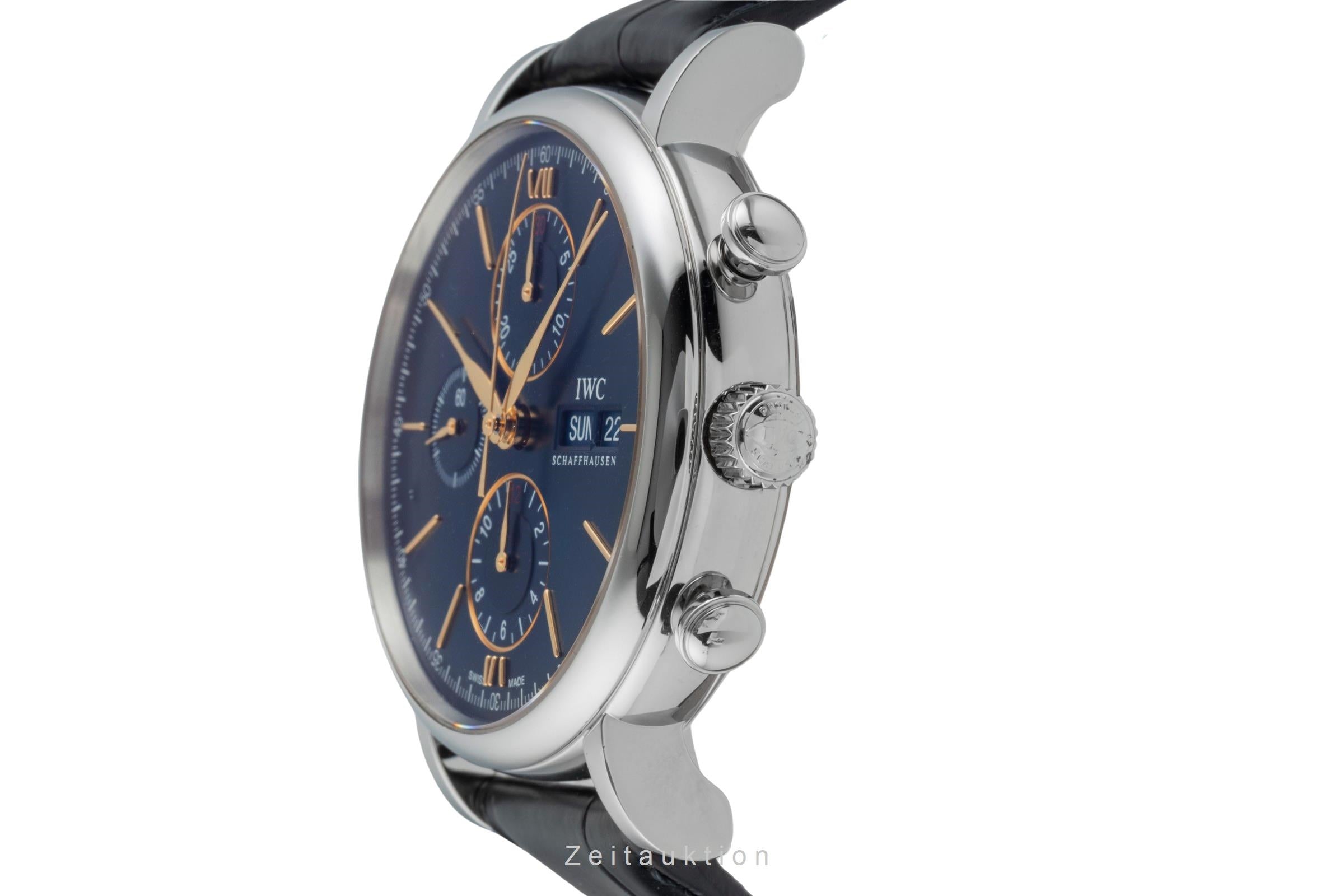 IWC Portofino chronograph steel automatic men's watch IW391036  [2505801]