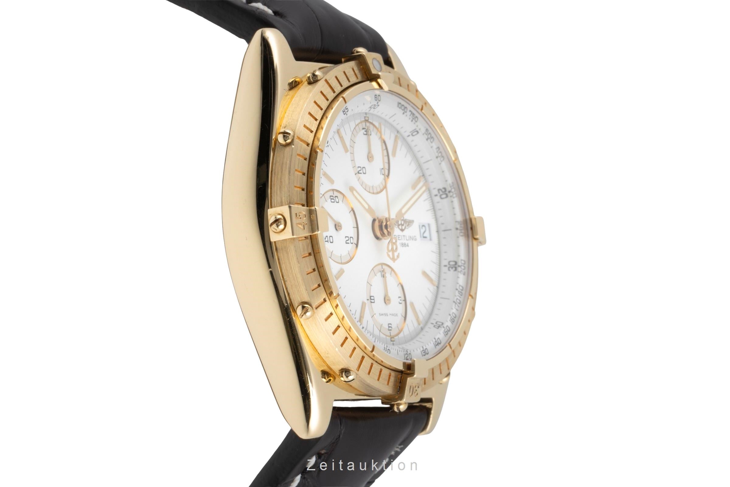 Breitling Chronomat cronografo oro 18 ct automatismo orologio da uomo 81950  K13047  [2505802]