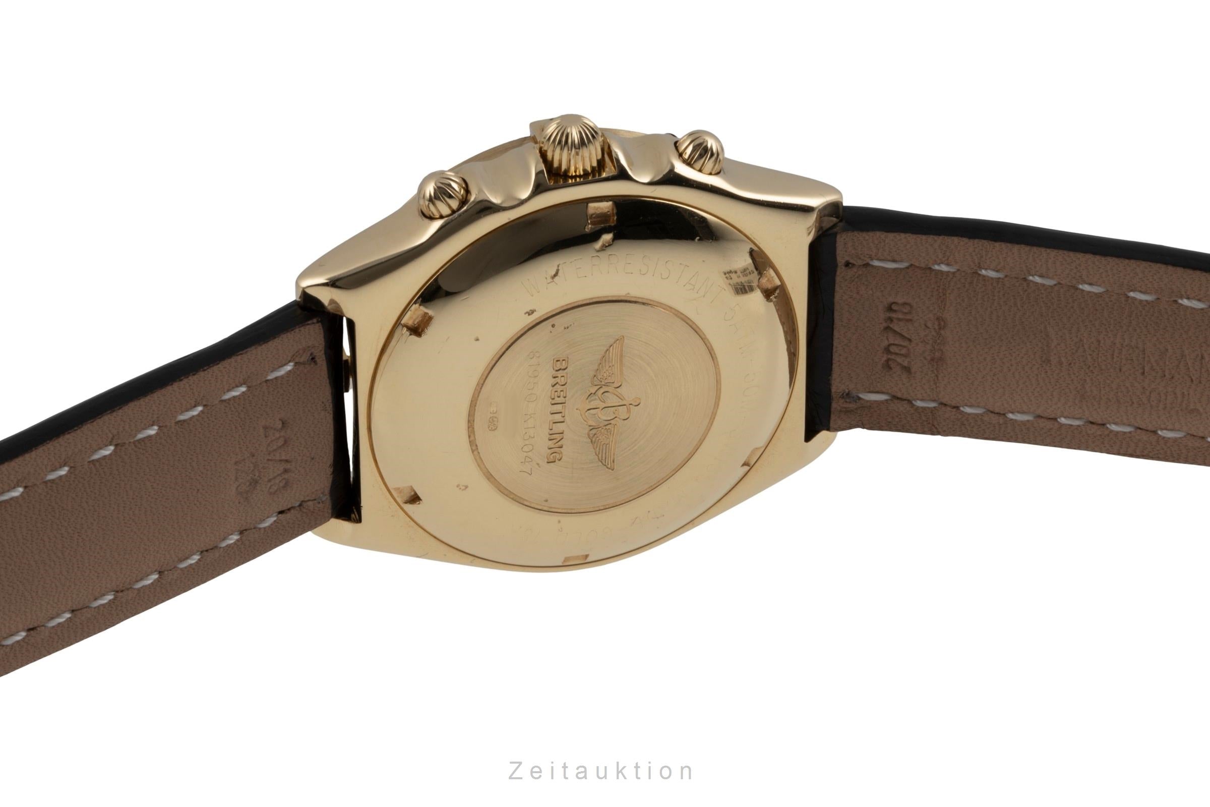 Breitling Chronomat cronografo oro 18 ct automatismo orologio da uomo 81950  K13047  [2505802]