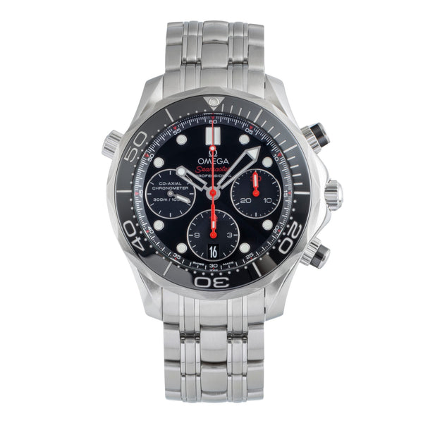 Omega Seamaster chronograph steel automatic men's watch 212.30.42.50.01.001 LP: 9300EUR  [2505808]