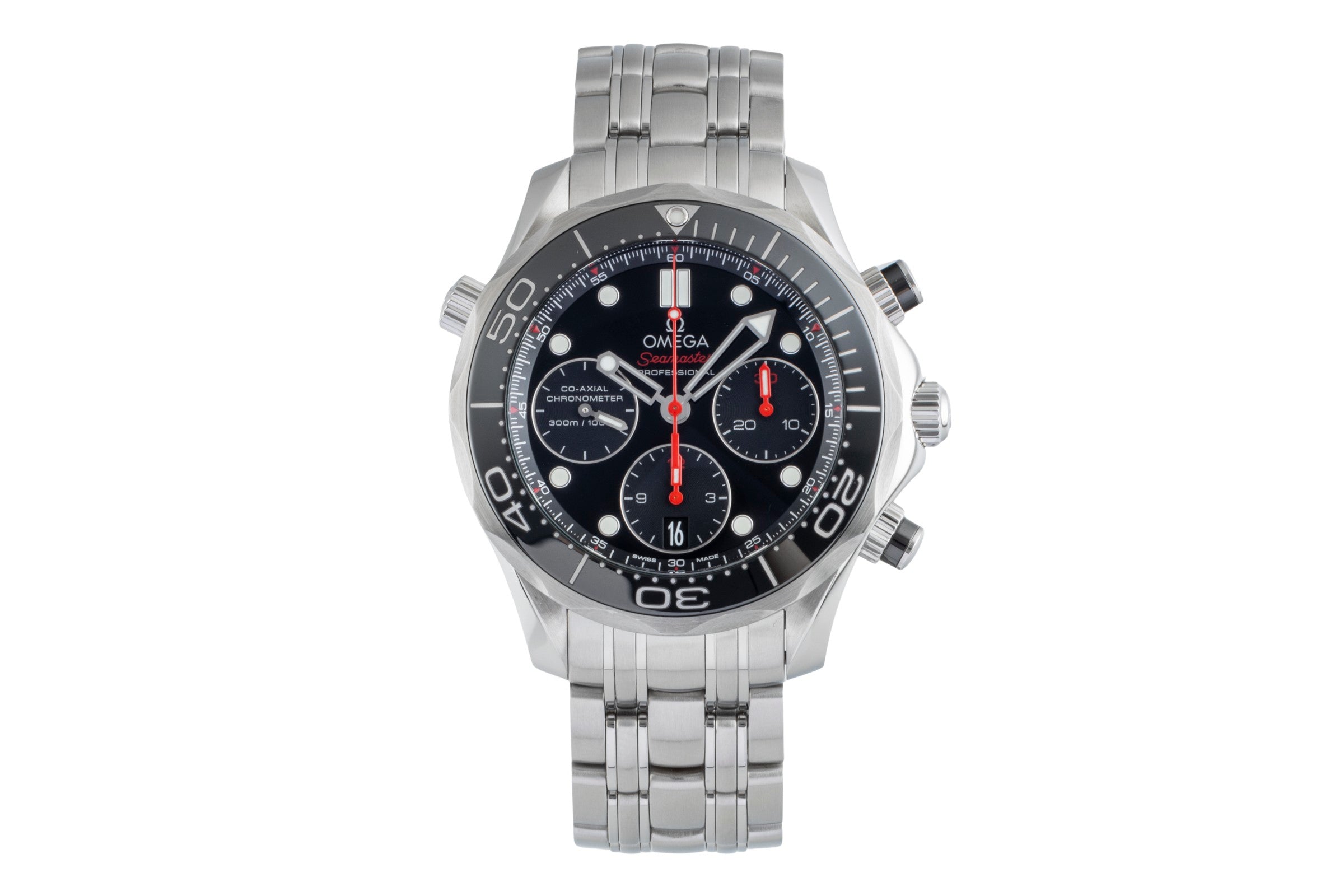 Omega Seamaster chronograph steel automatic men's watch 212.30.42.50.01.001 LP: 9300EUR  [2505808]