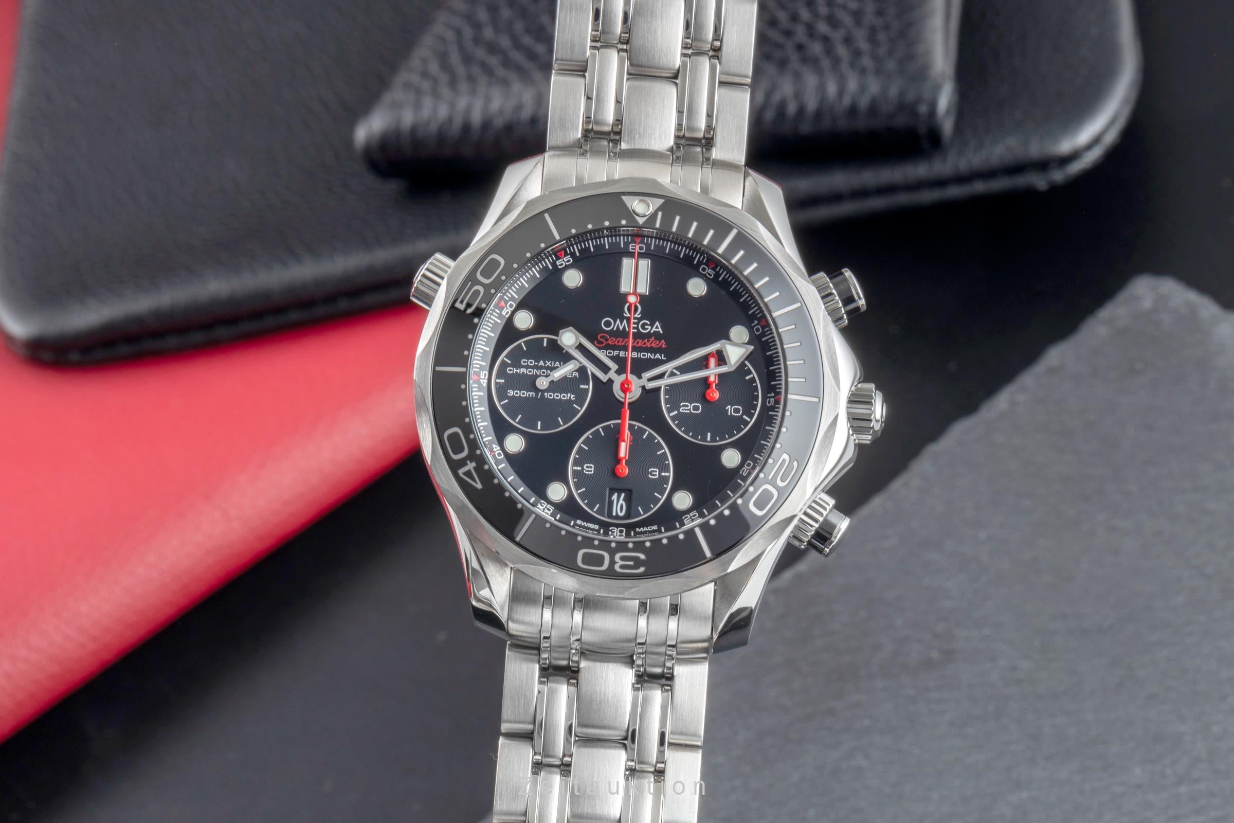Omega Seamaster chronograph steel automatic men's watch 212.30.42.50.01.001 LP: 9300EUR  [2505808]