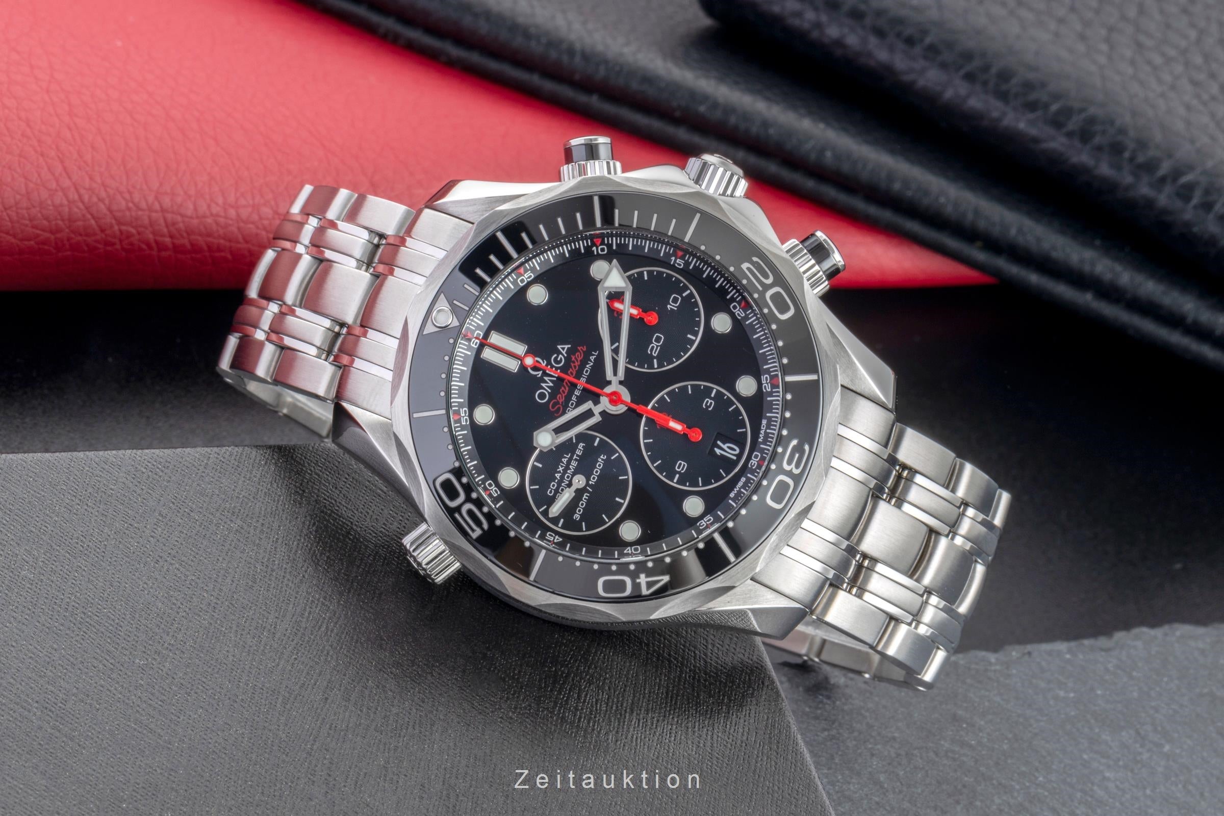 Omega Seamaster chronograph steel automatic men's watch 212.30.42.50.01.001 LP: 9300EUR  [2505808]
