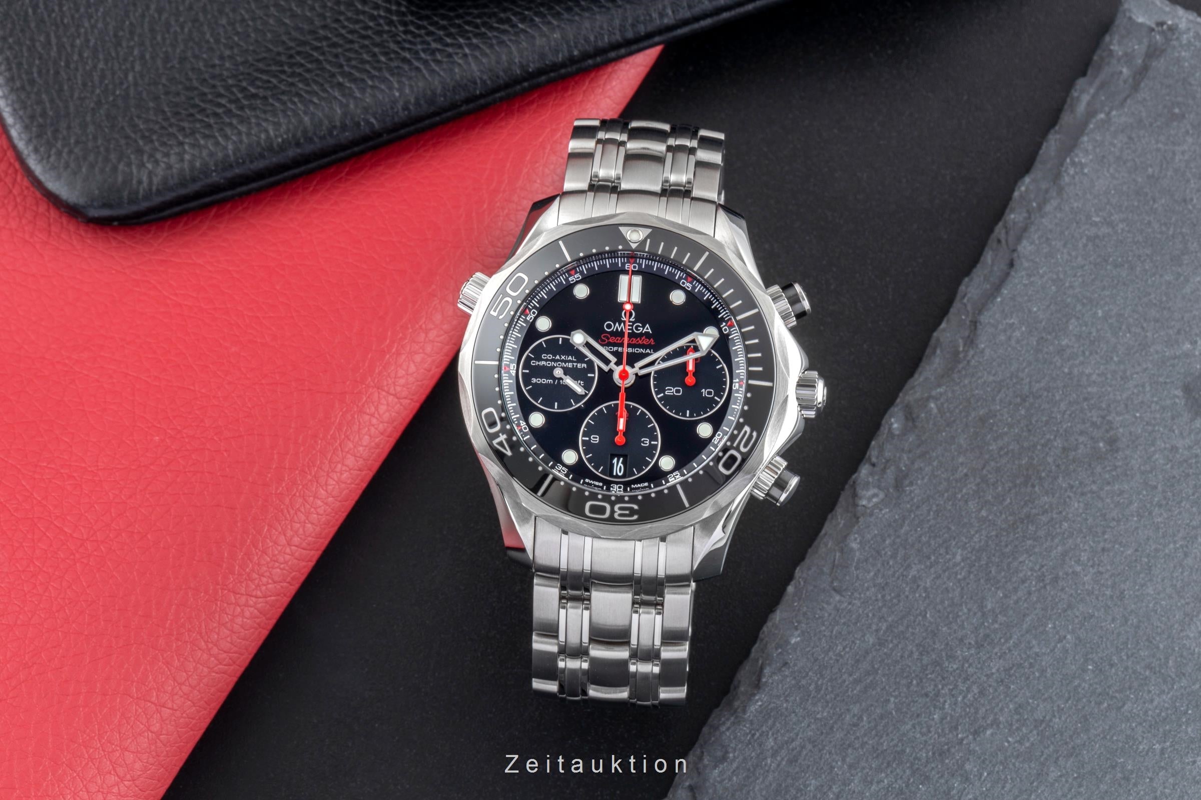 Omega Seamaster chronograph steel automatic men's watch 212.30.42.50.01.001 LP: 9300EUR  [2505808]