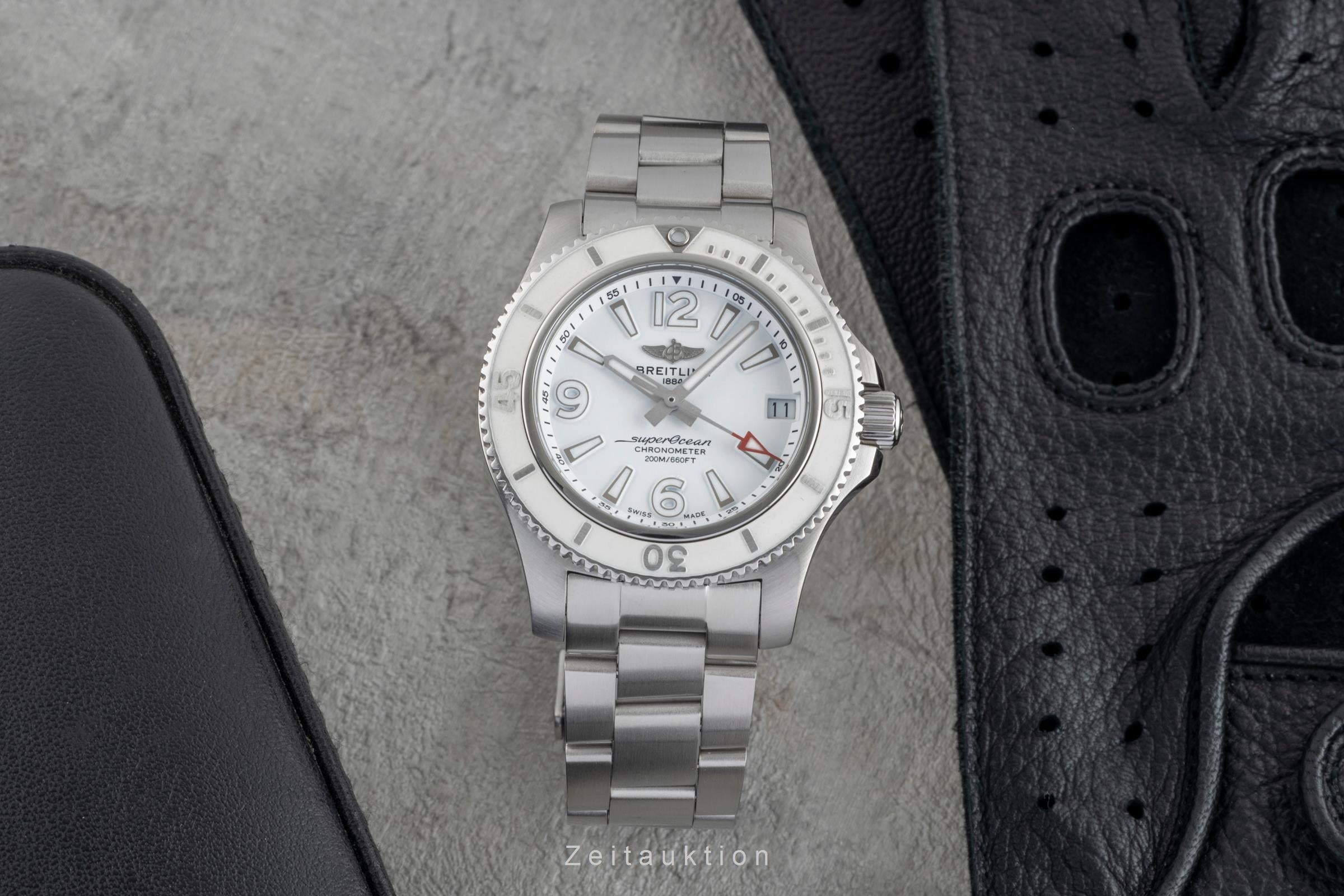 Breitling Superocean acier automatique unisexe A17316D21A1A1  [2505811]