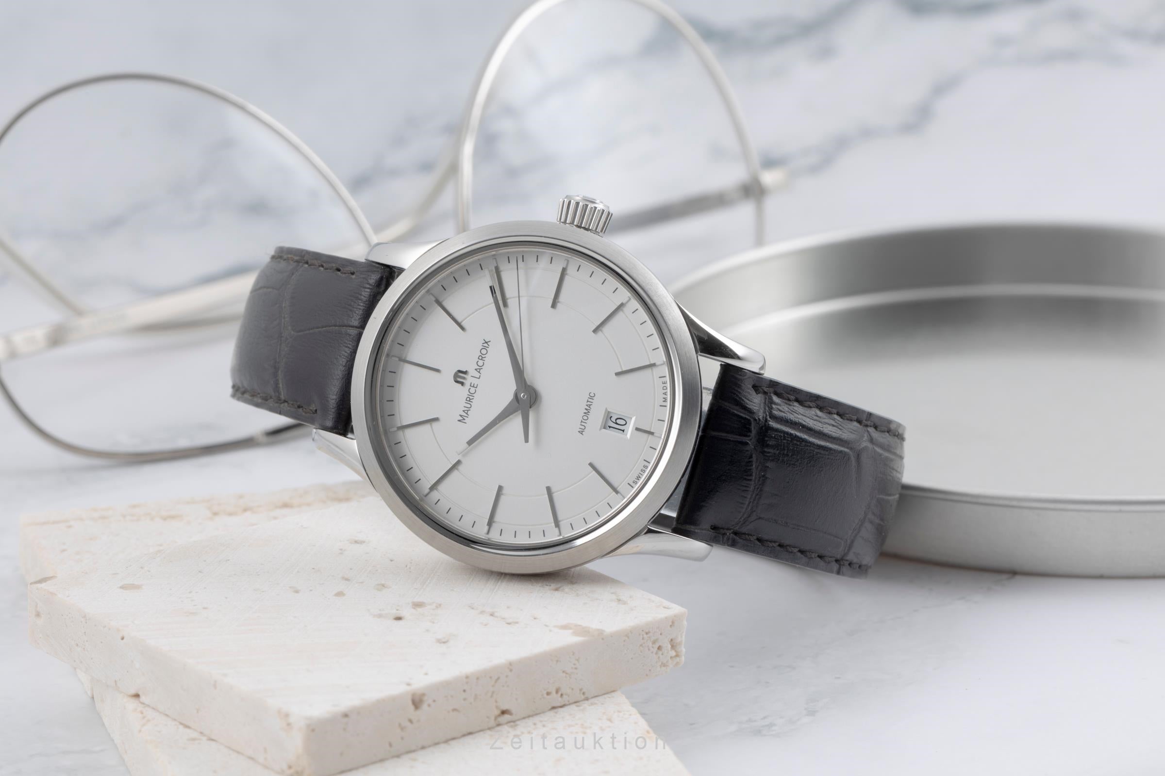 Maurice Lacroix Les Classiques acero automático reloj para caballeros LC6017-SS001-130  [2505823]