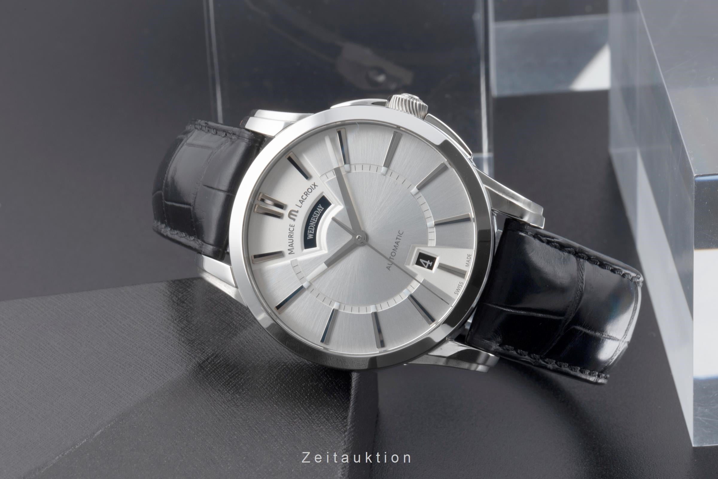 Maurice Lacroix Pontos acero automático reloj para caballeros PT6158-SS001-13E  [2505824]