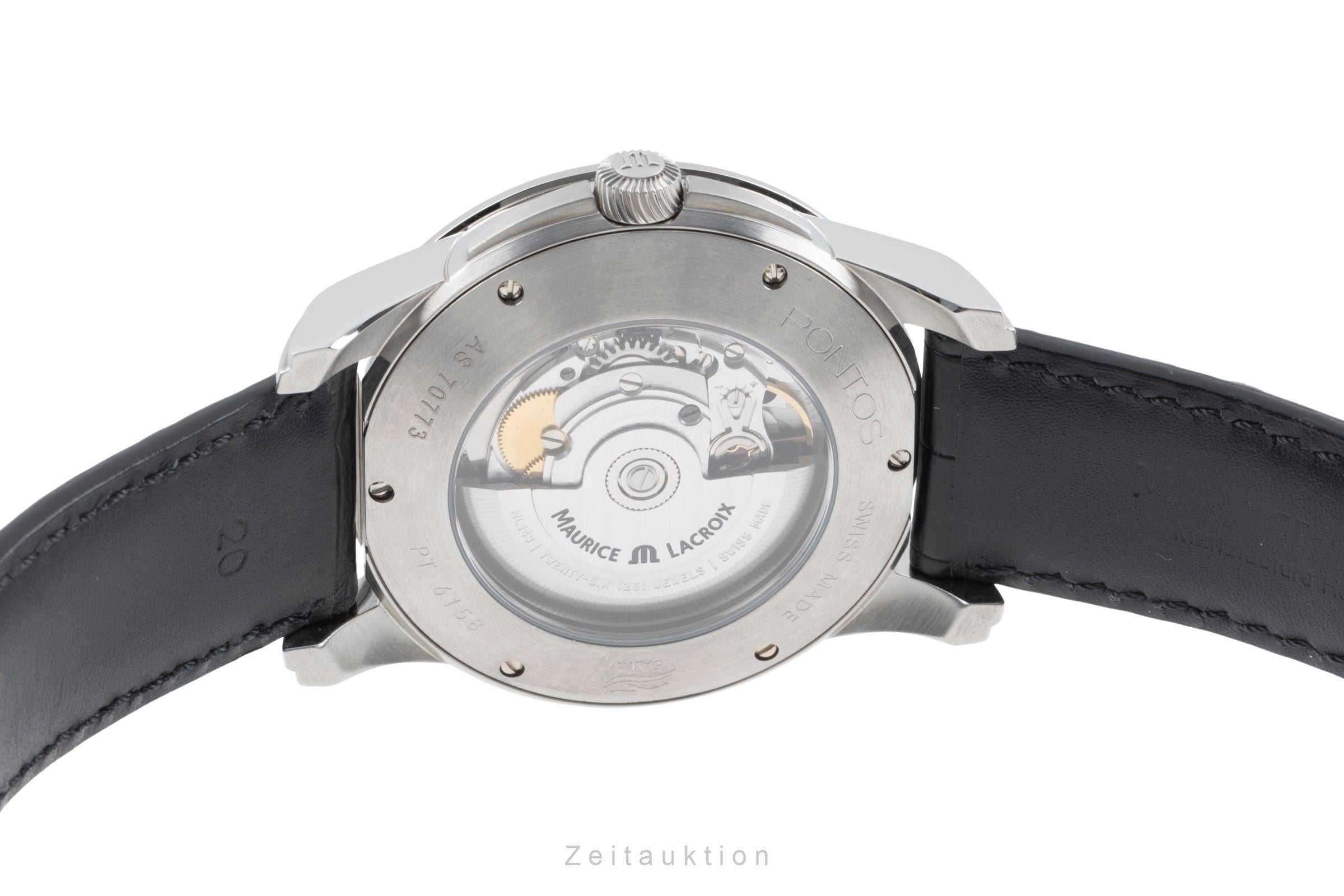 Maurice Lacroix Pontos acero automático reloj para caballeros PT6158-SS001-13E  [2505824]