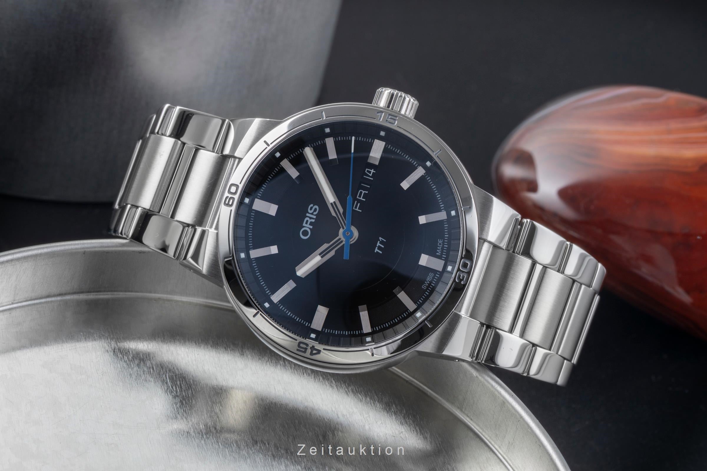 Oris TT1 acciaio automatismo orologio da uomo 01 735 7752 4154-07 8 24 08  [2505830]