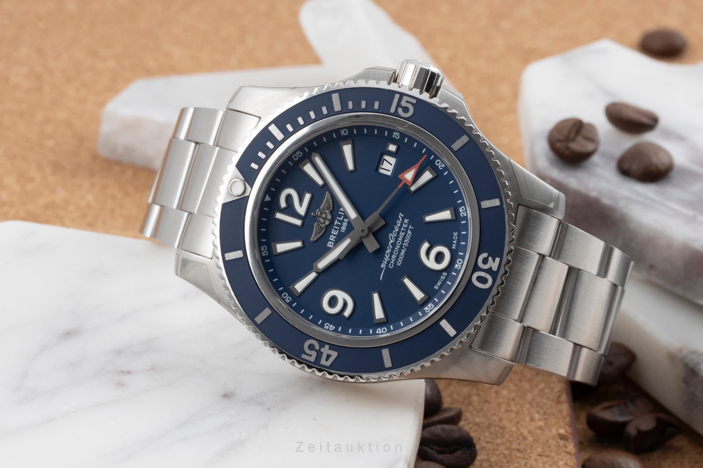 Breitling Superocean acero automático reloj para caballeros A17367D81C1A1 LP: 4550EUR  [2505831]