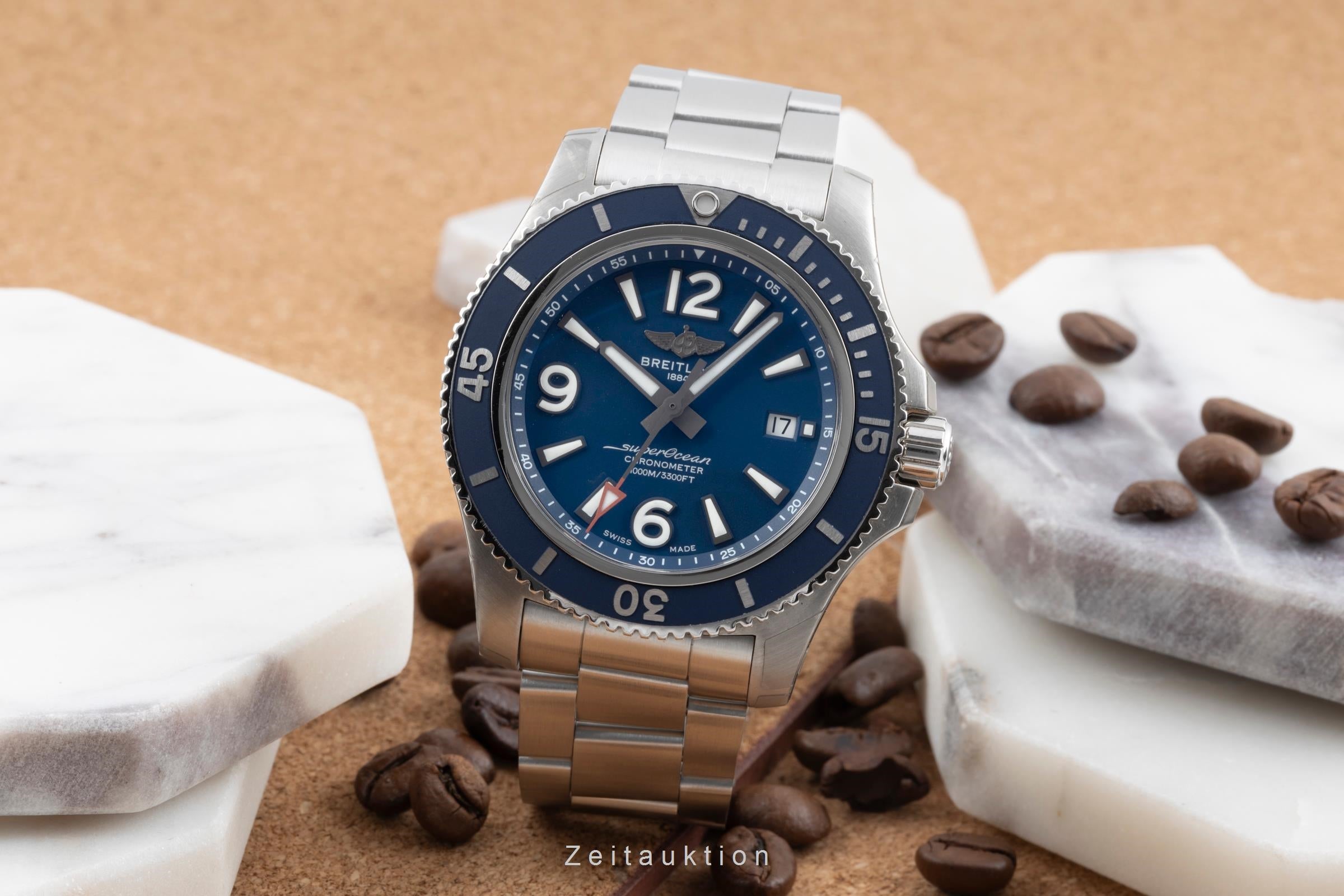 Breitling Superocean acero automático reloj para caballeros A17367D81C1A1 LP: 4550EUR  [2505831]