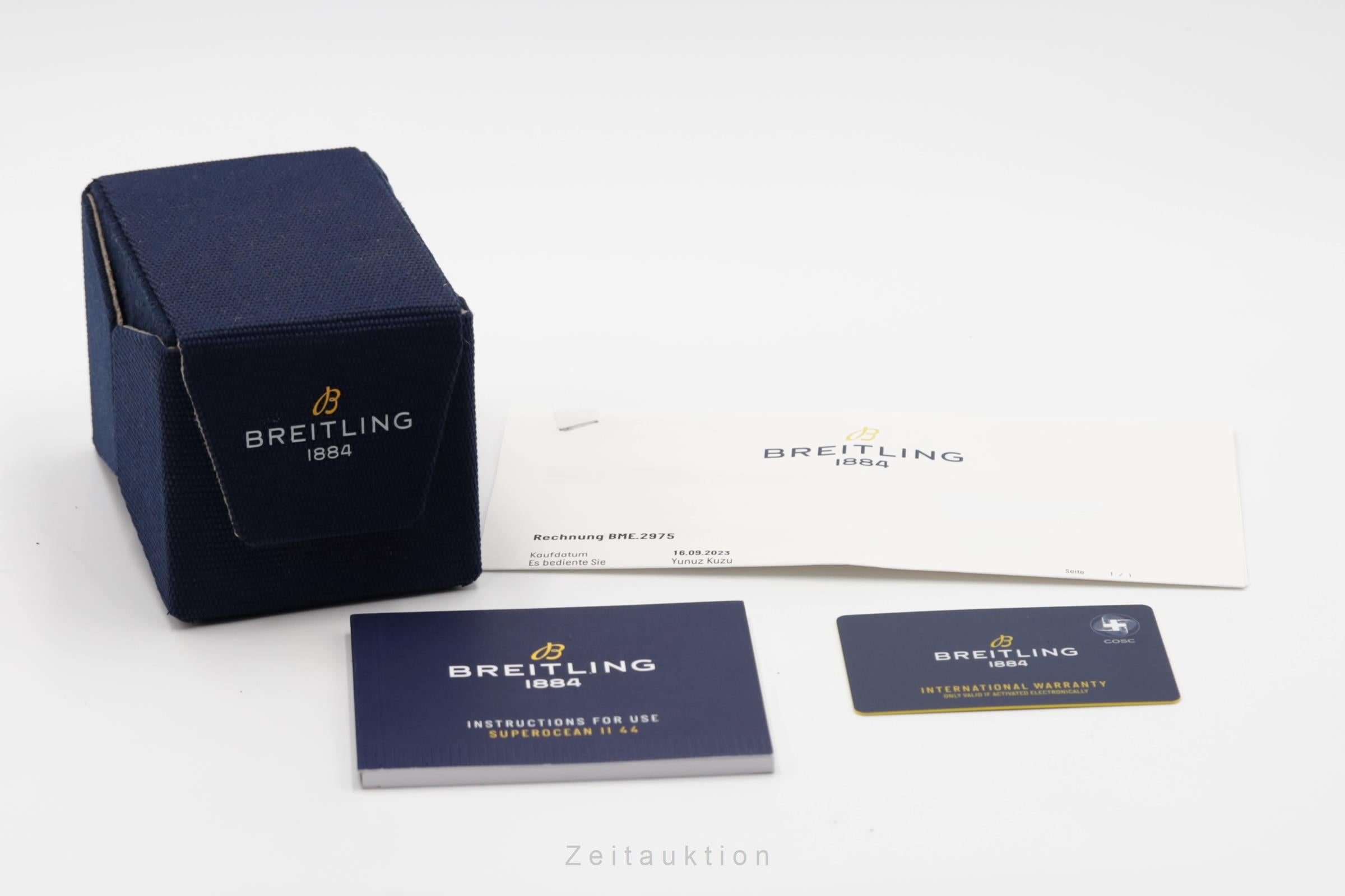 Breitling Superocean acero automático reloj para caballeros A17367D81C1A1 LP: 4550EUR  [2505831]