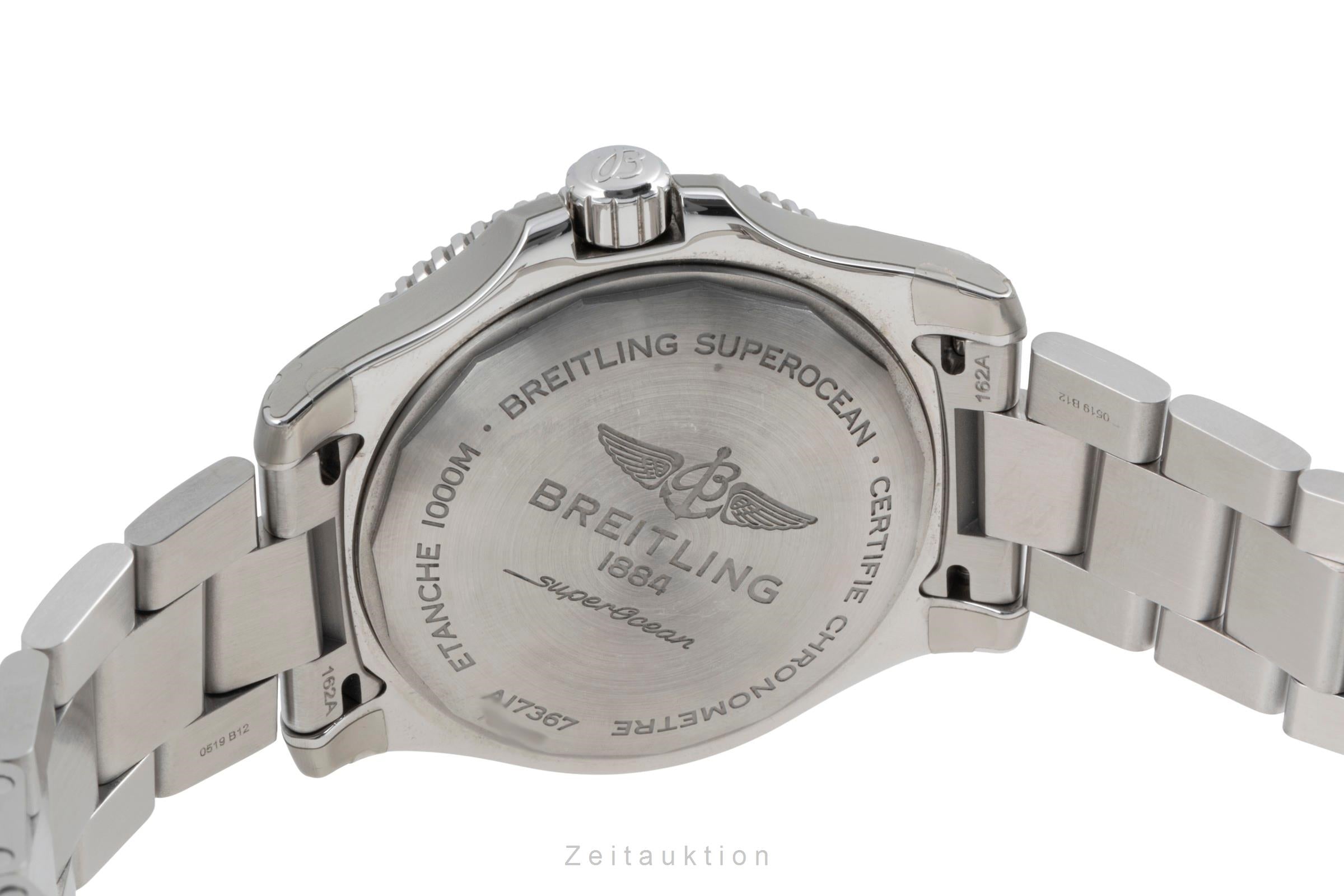 Breitling Superocean acero automático reloj para caballeros A17367D81C1A1 LP: 4550EUR  [2505831]