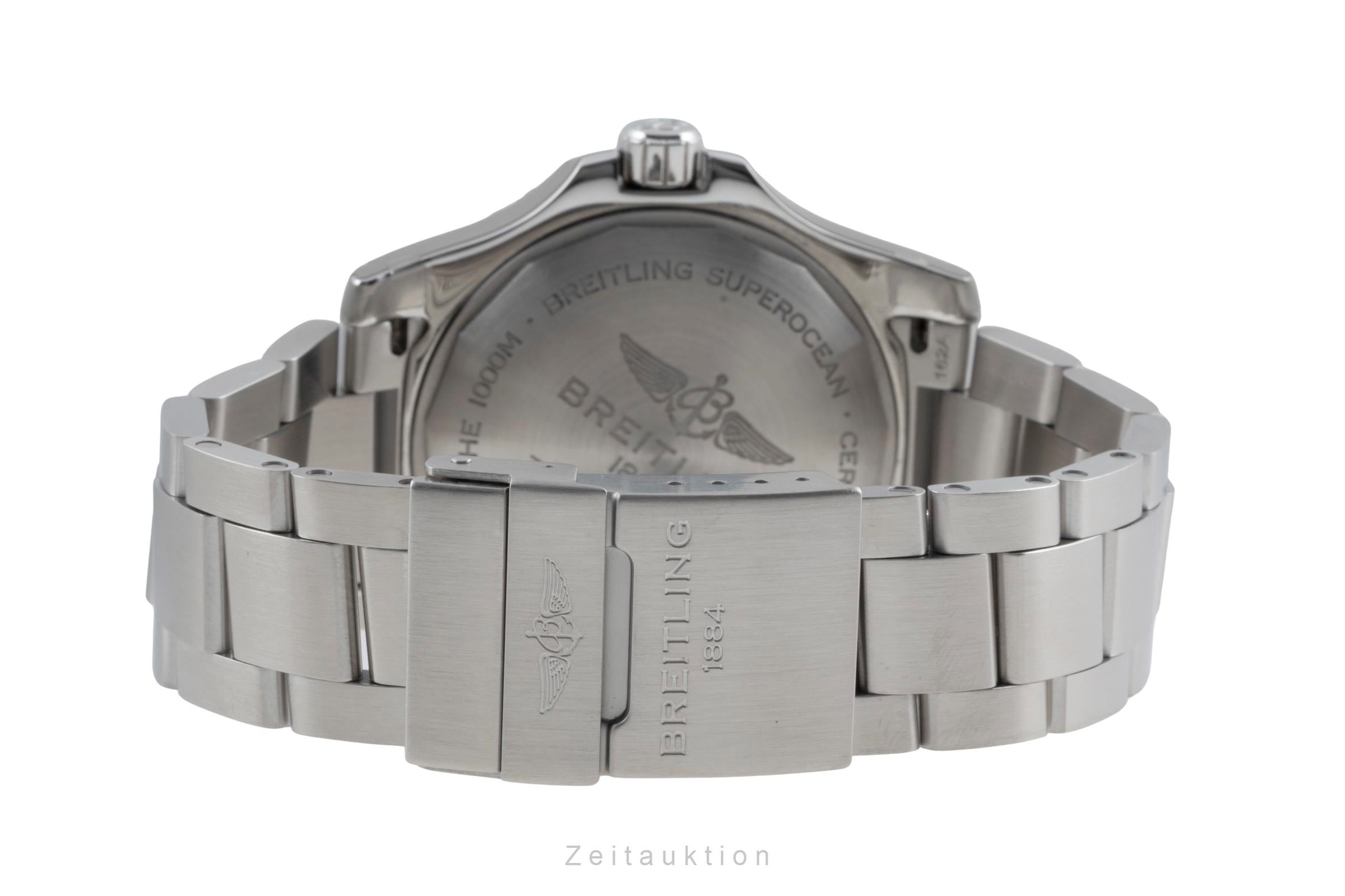 Breitling Superocean acero automático reloj para caballeros A17367D81C1A1 LP: 4550EUR  [2505831]