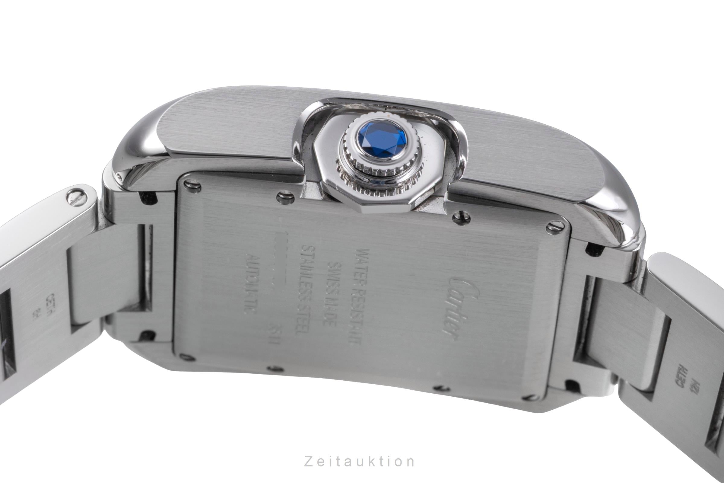 Cartier Tank acero automático reloj para caballeros W5310009  [2505843]