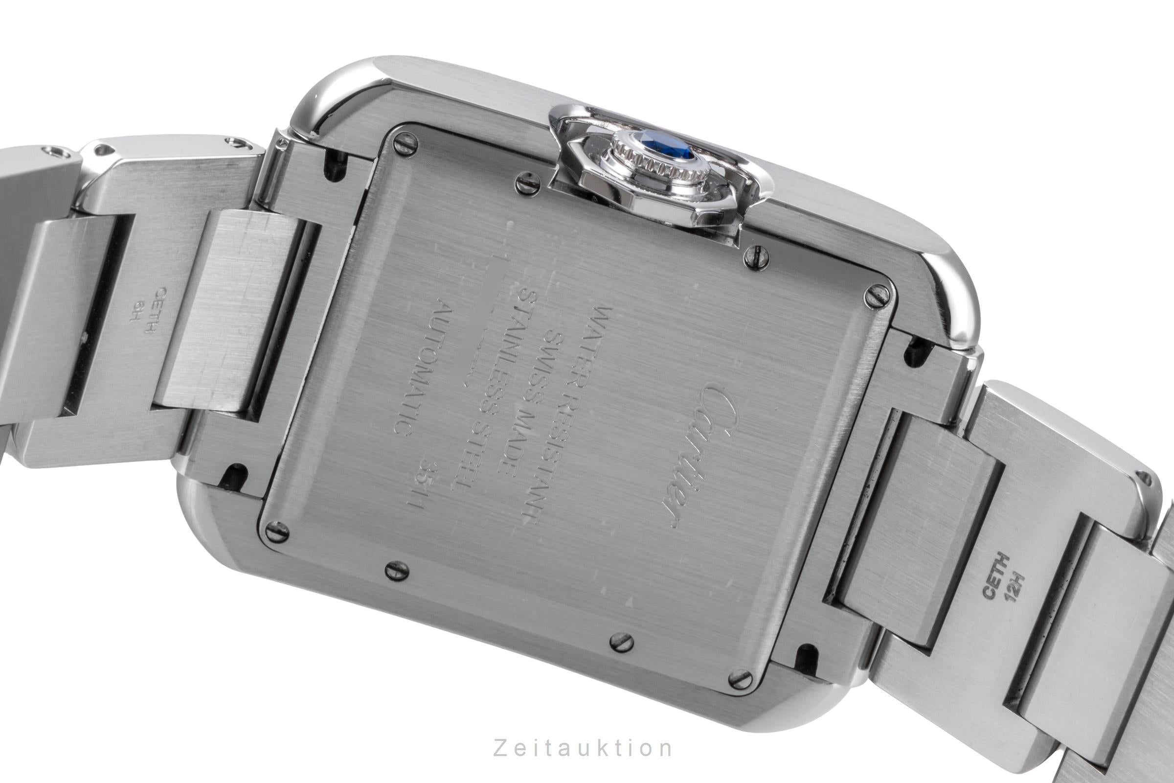 Cartier Tank acero automático reloj para caballeros W5310009  [2505843]