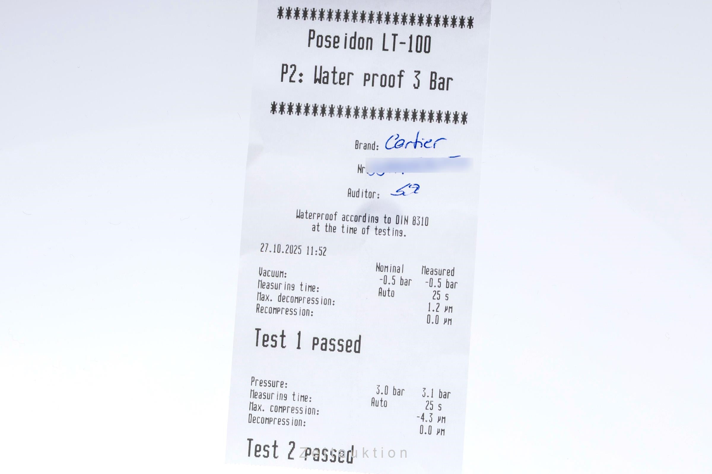 Cartier Tank acero automático reloj para caballeros W5310009  [2505843]