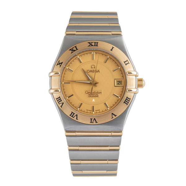 Omega Constellation acier / or  quartz montre pour hommes 1252.10.00  396.1202  [2505845]