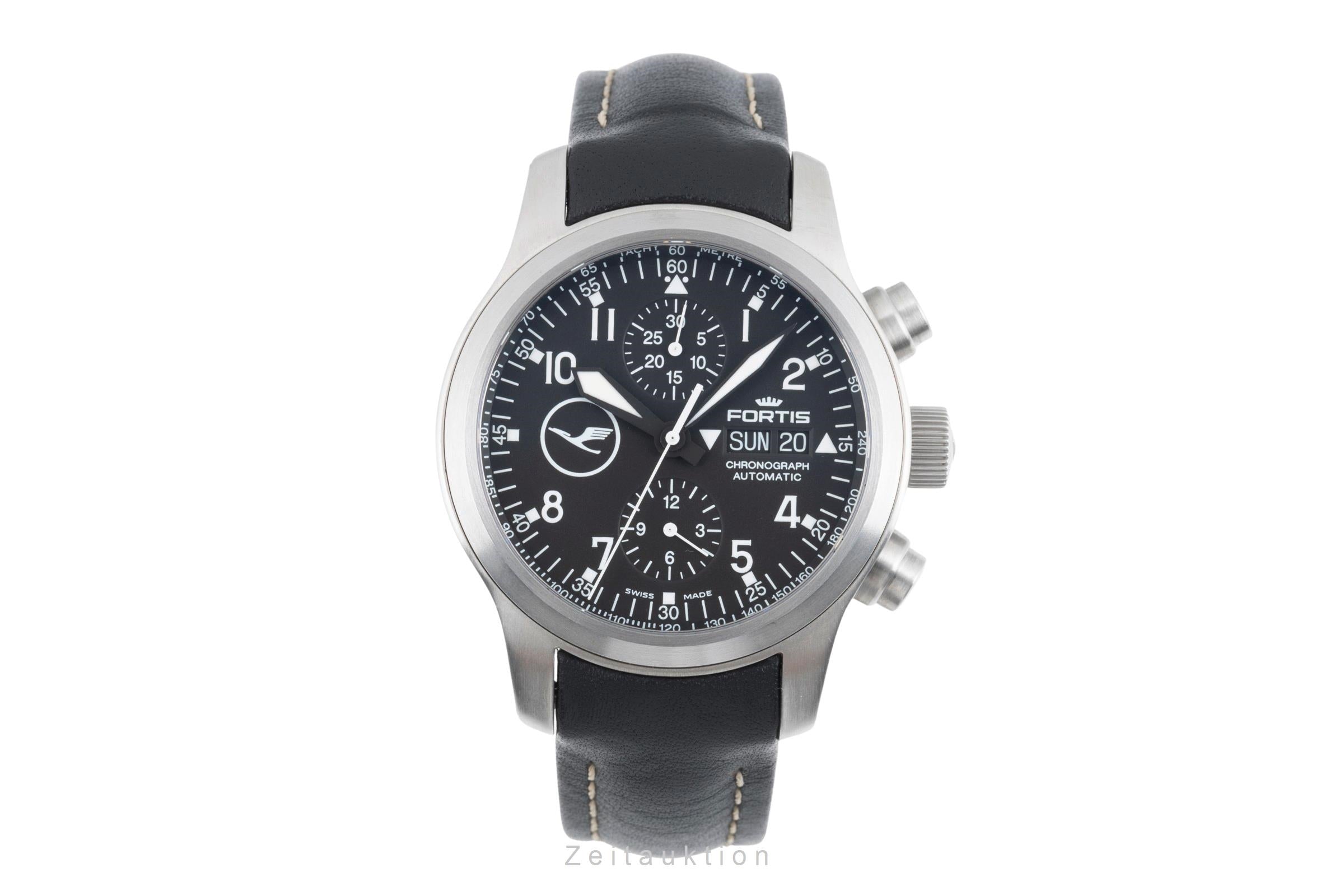 Fortis Flieger Chronograph chronographe acier automatique montre pour hommes 635.10.141 Limited  [2505857]