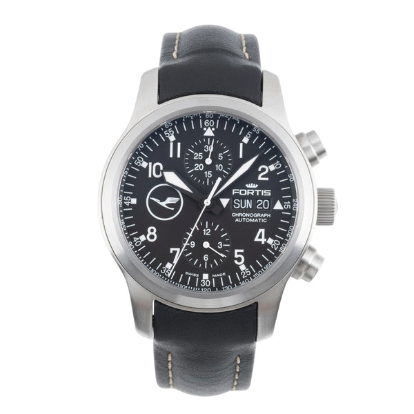 Fortis Flieger Chronograph chronographe acier automatique montre pour hommes 635.10.141 Limited  [2505857]