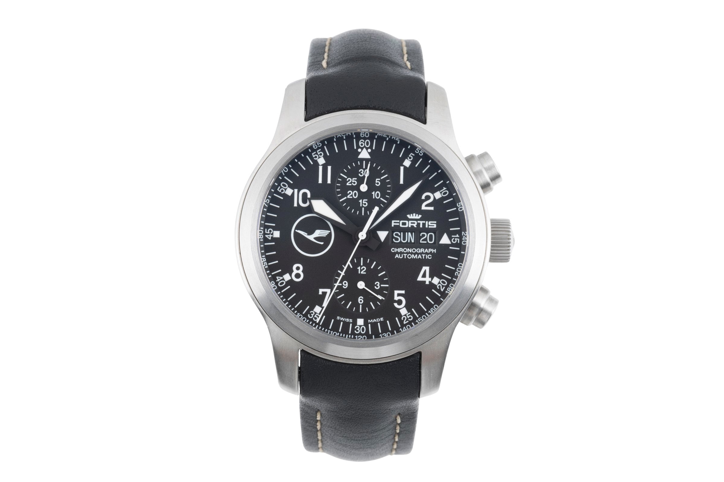 Fortis Flieger Chronograph chronographe acier automatique montre pour hommes 635.10.141 Limited  [2505857]