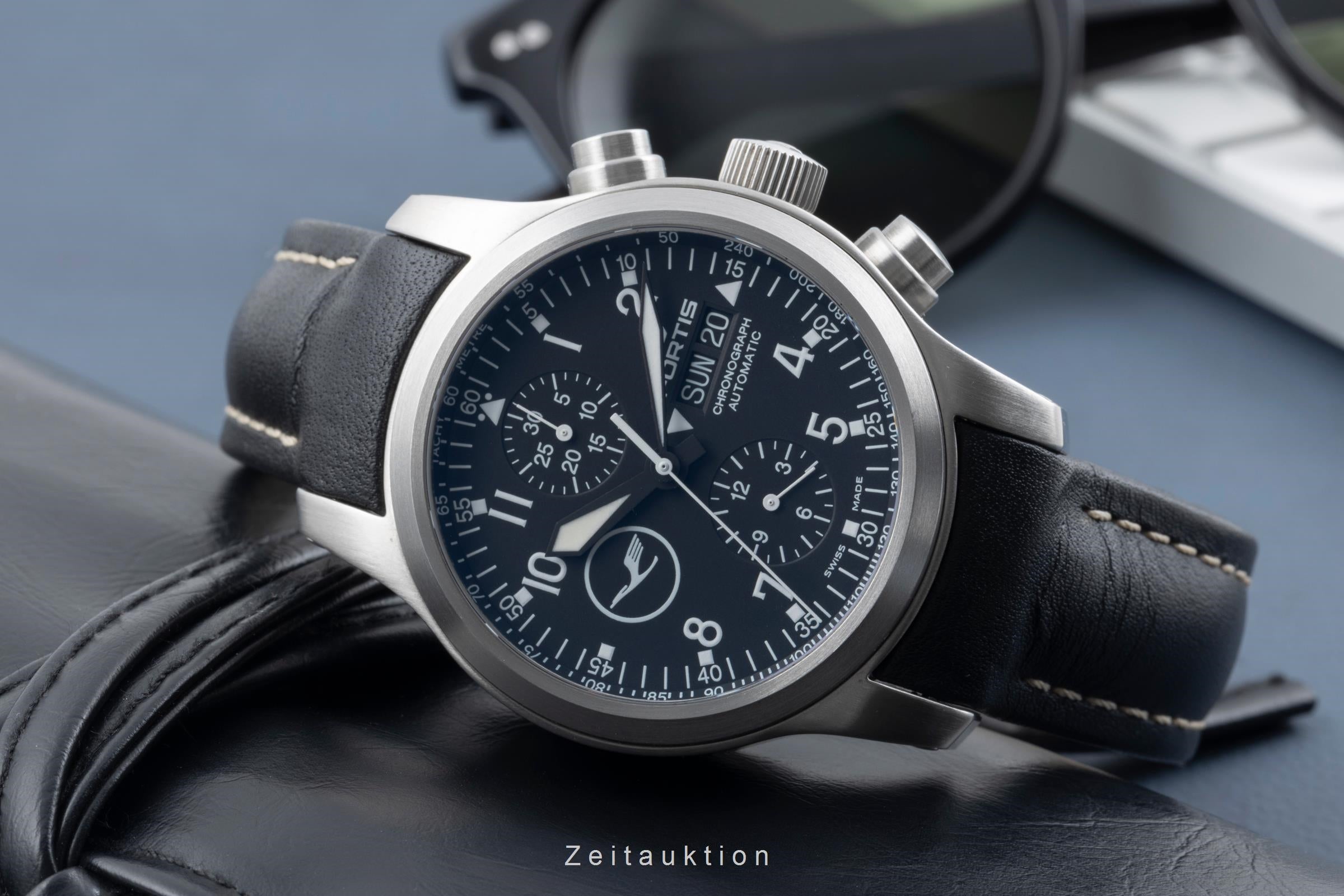 Fortis Flieger Chronograph chronographe acier automatique montre pour hommes 635.10.141 Limited  [2505857]