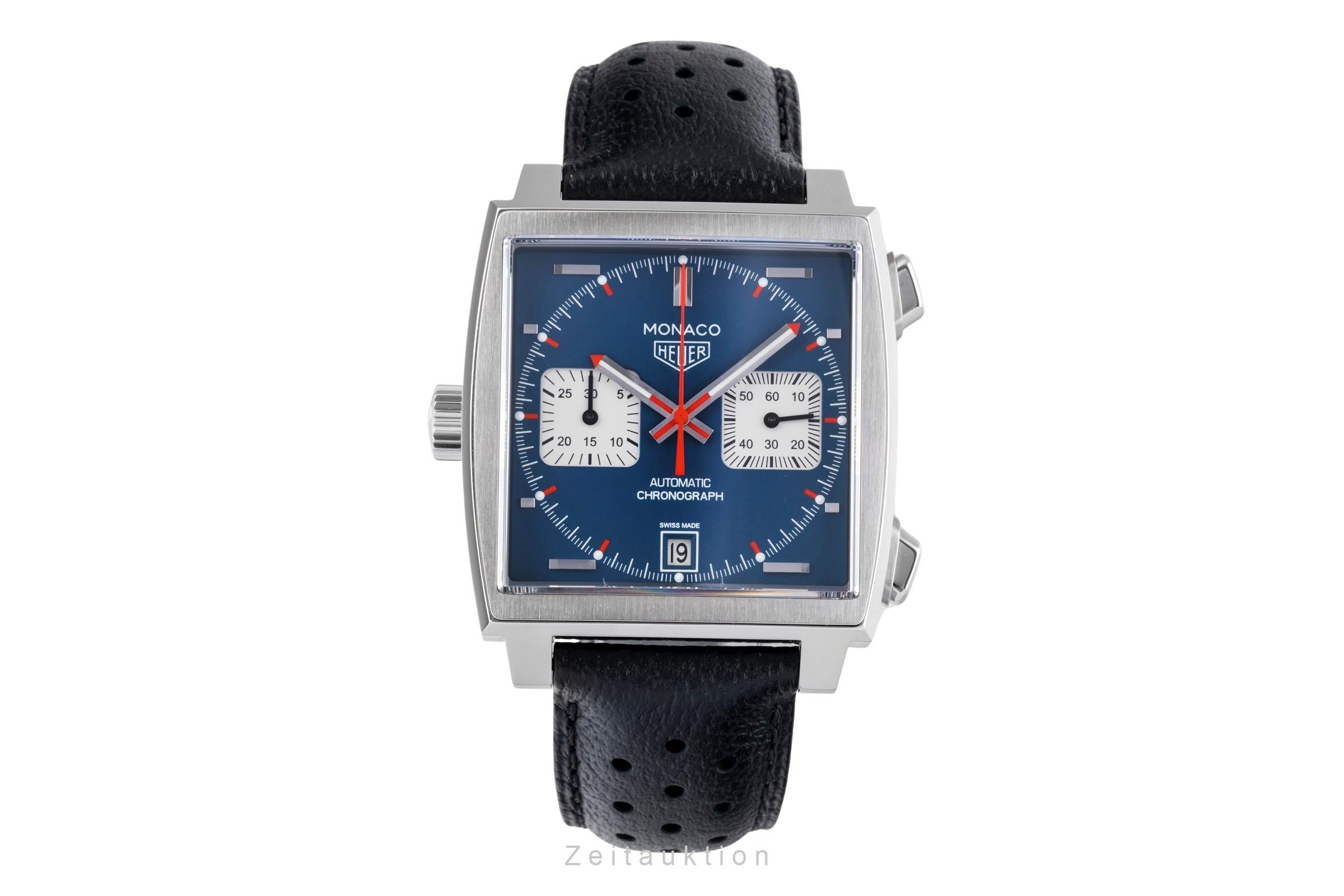 Tag Heuer Monaco Chronograph Stahl Automatik Ref. CAW2111.FC6356 B&P 2015 [2505859]