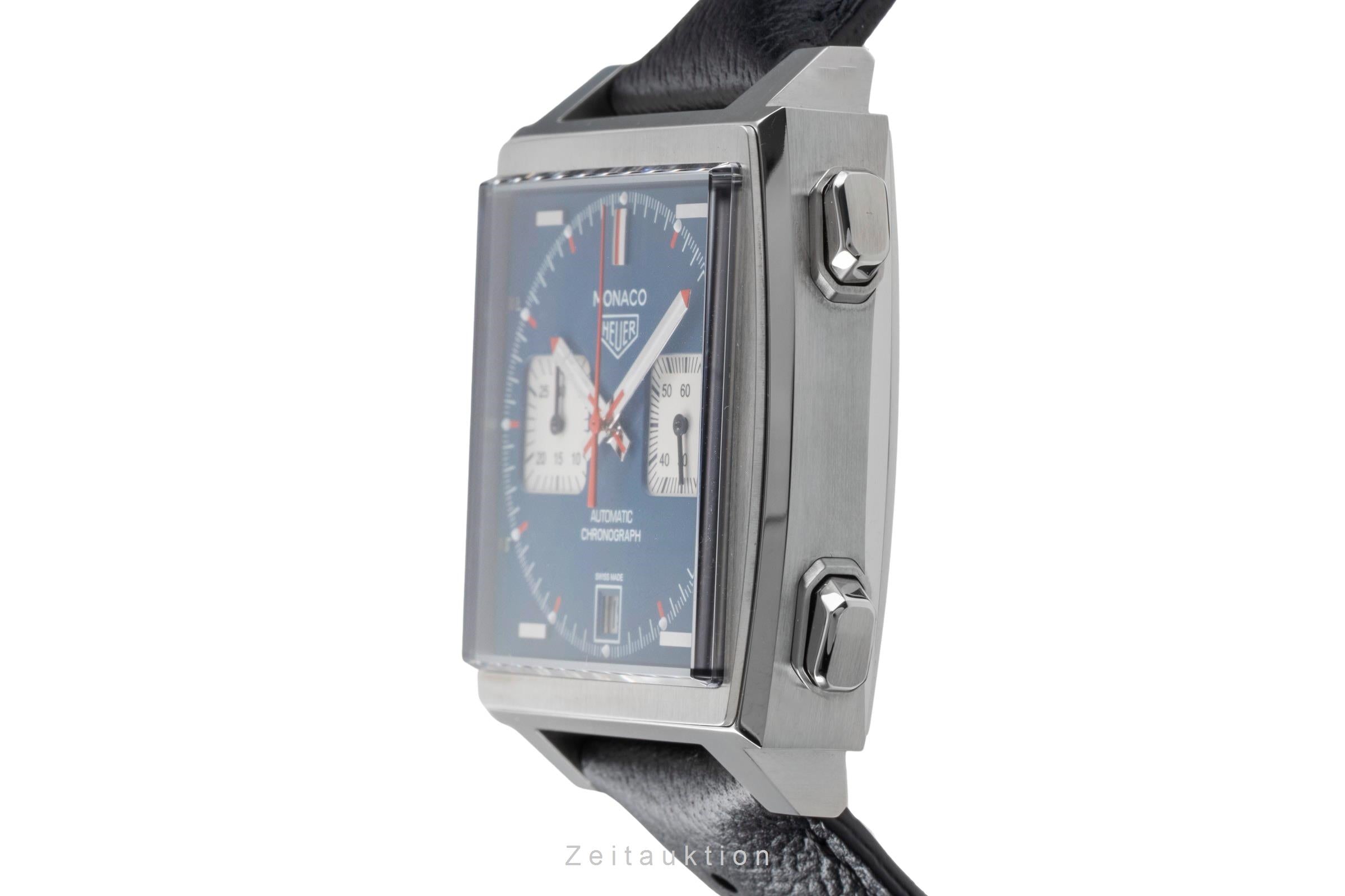 Tag Heuer Monaco Chronograph Stahl Automatik Ref. CAW2111.FC6356 B&P 2015 [2505859]
