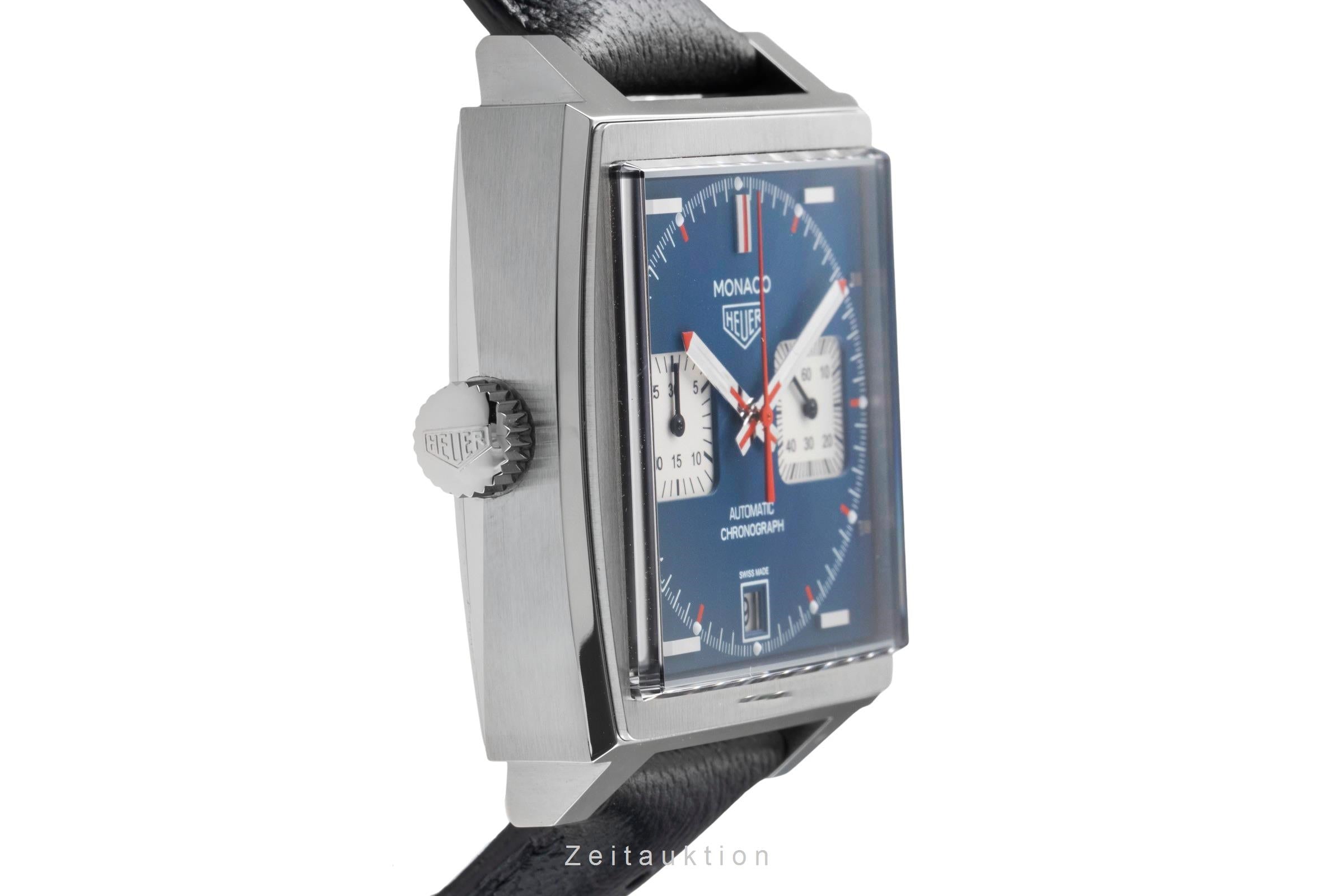 Tag Heuer Monaco Chronograph Stahl Automatik Ref. CAW2111.FC6356 B&P 2015 [2505859]