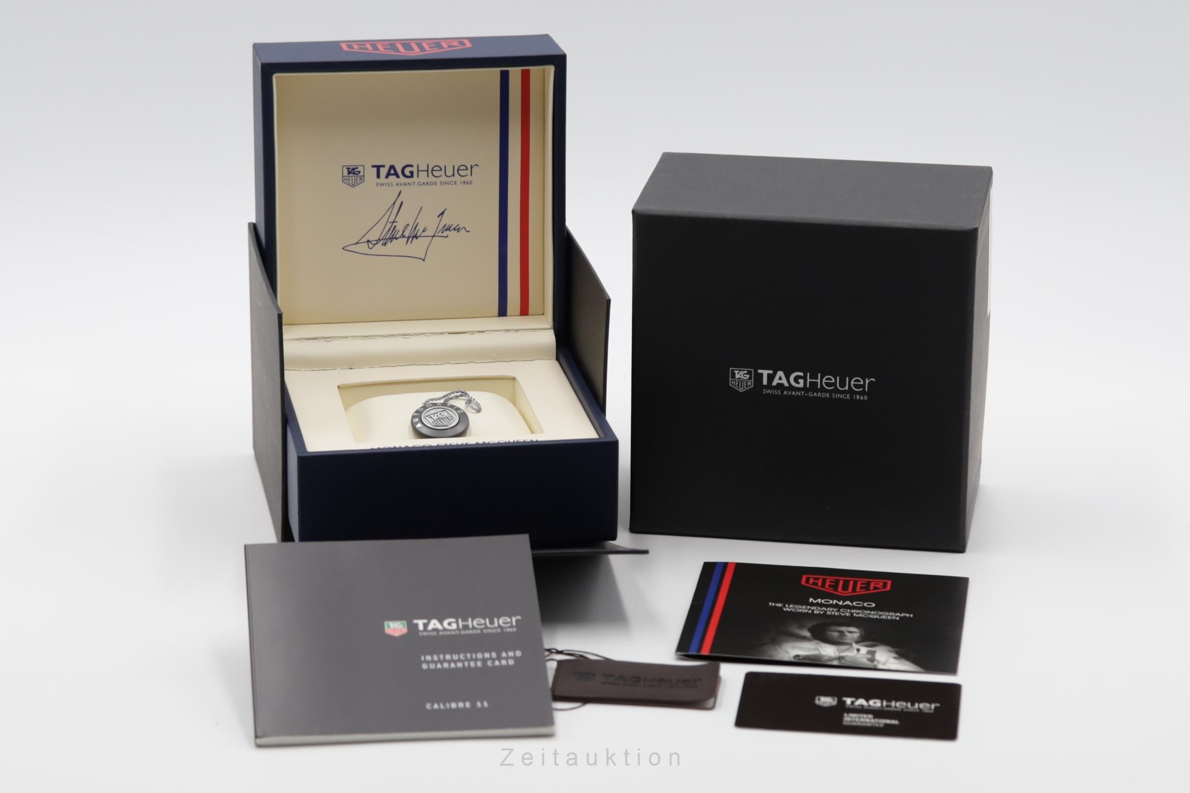 Tag Heuer Monaco chronograph steel automatic Kal. 11 Ref. CAW2111