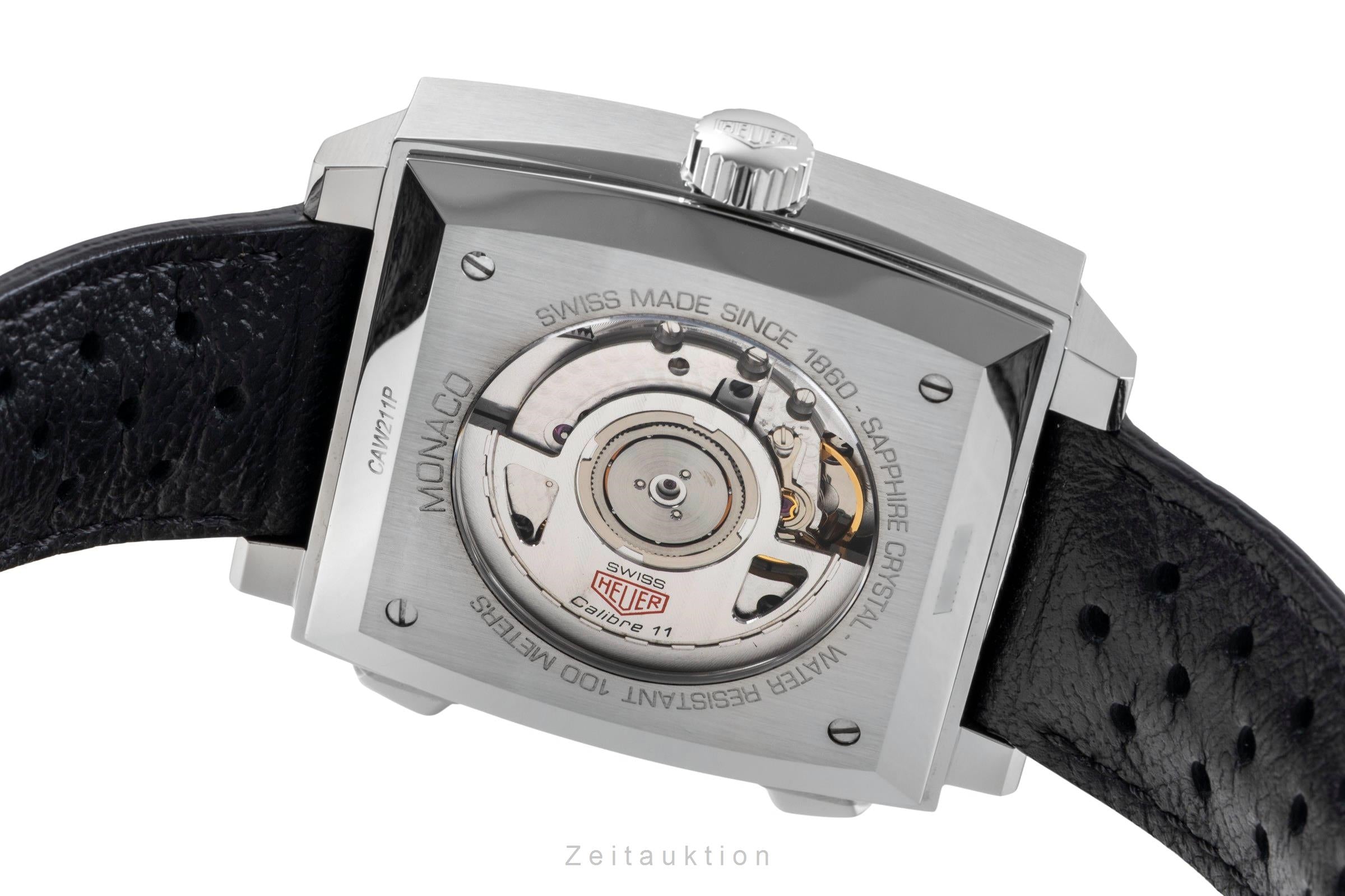 Tag Heuer Monaco Chronograph Stahl Automatik Ref. CAW2111.FC6356 B&P 2015 [2505859]