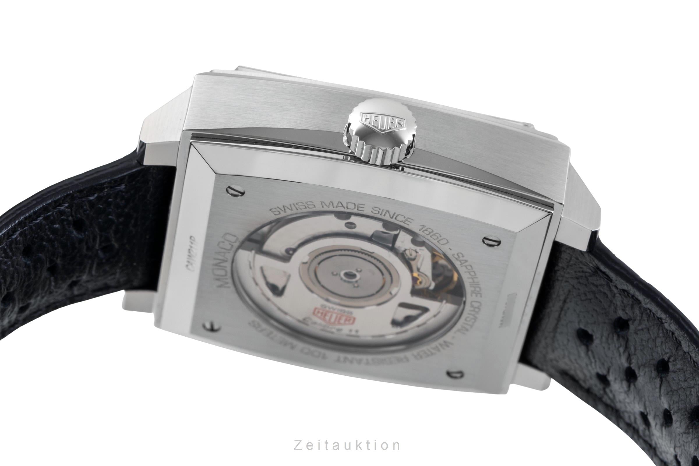 Tag Heuer Monaco Chronograph Stahl Automatik Ref. CAW2111.FC6356 B&P 2015 [2505859]