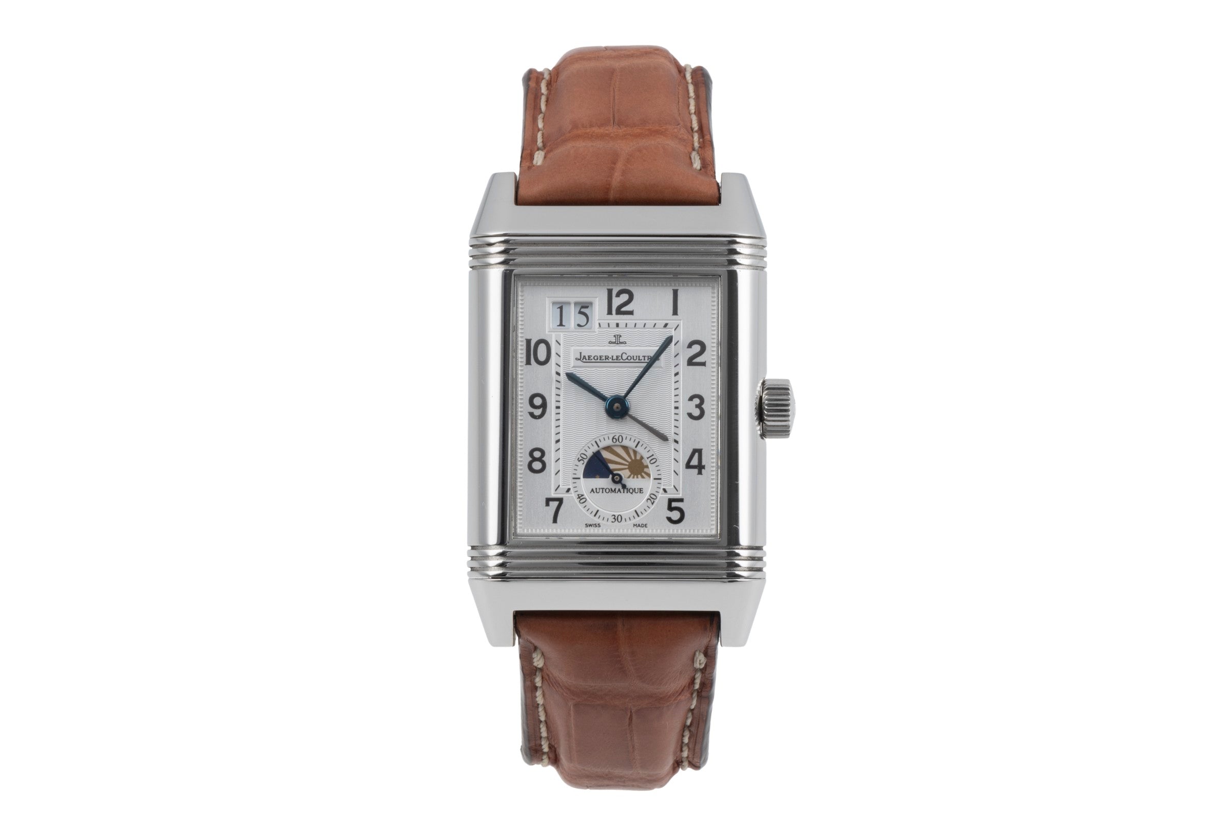 Jaeger LeCoultre Reverso acier automatique montre pour hommes Q3038420 , 240.8.72  [2505860]