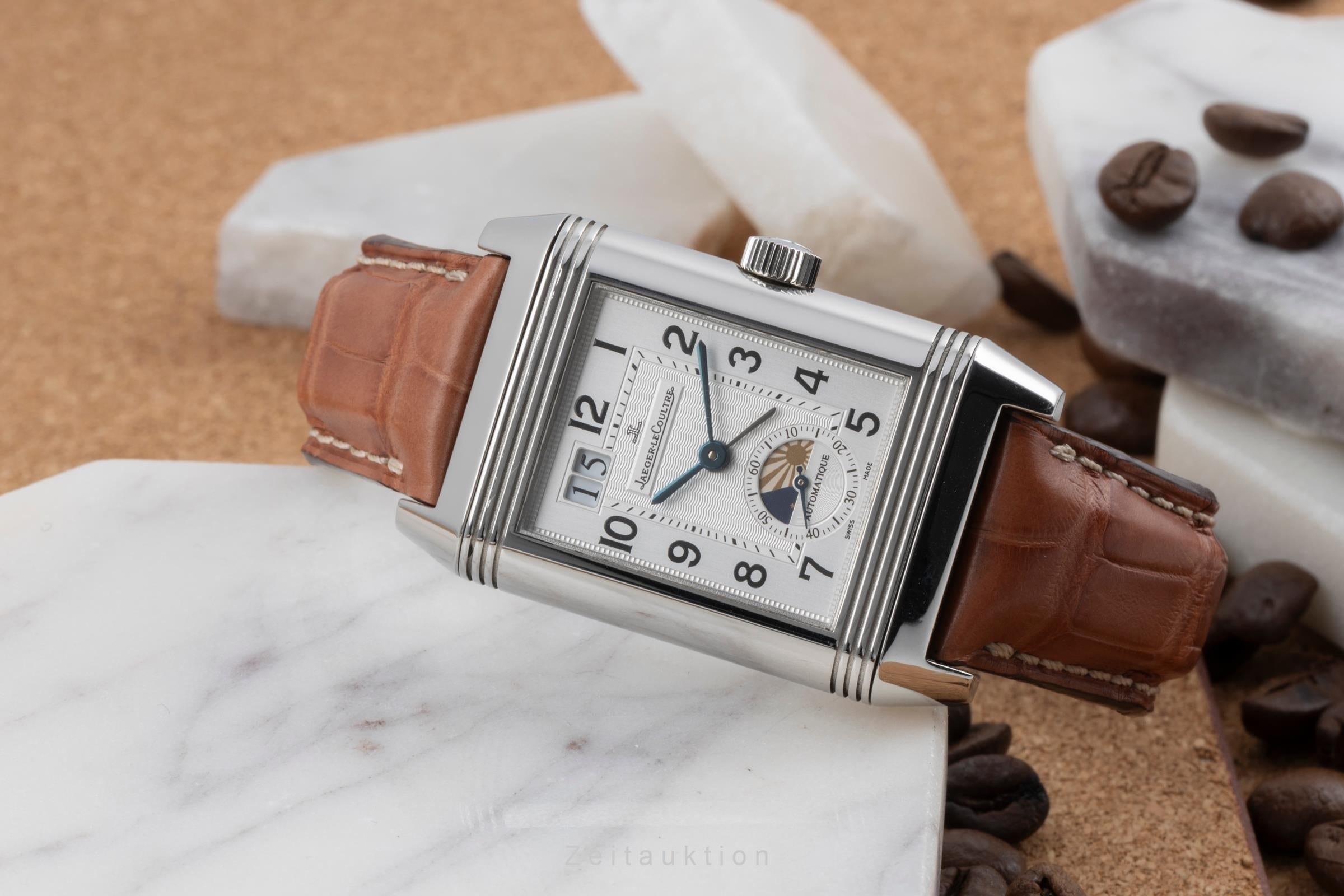 Jaeger LeCoultre Reverso acier automatique montre pour hommes Q3038420 , 240.8.72  [2505860]