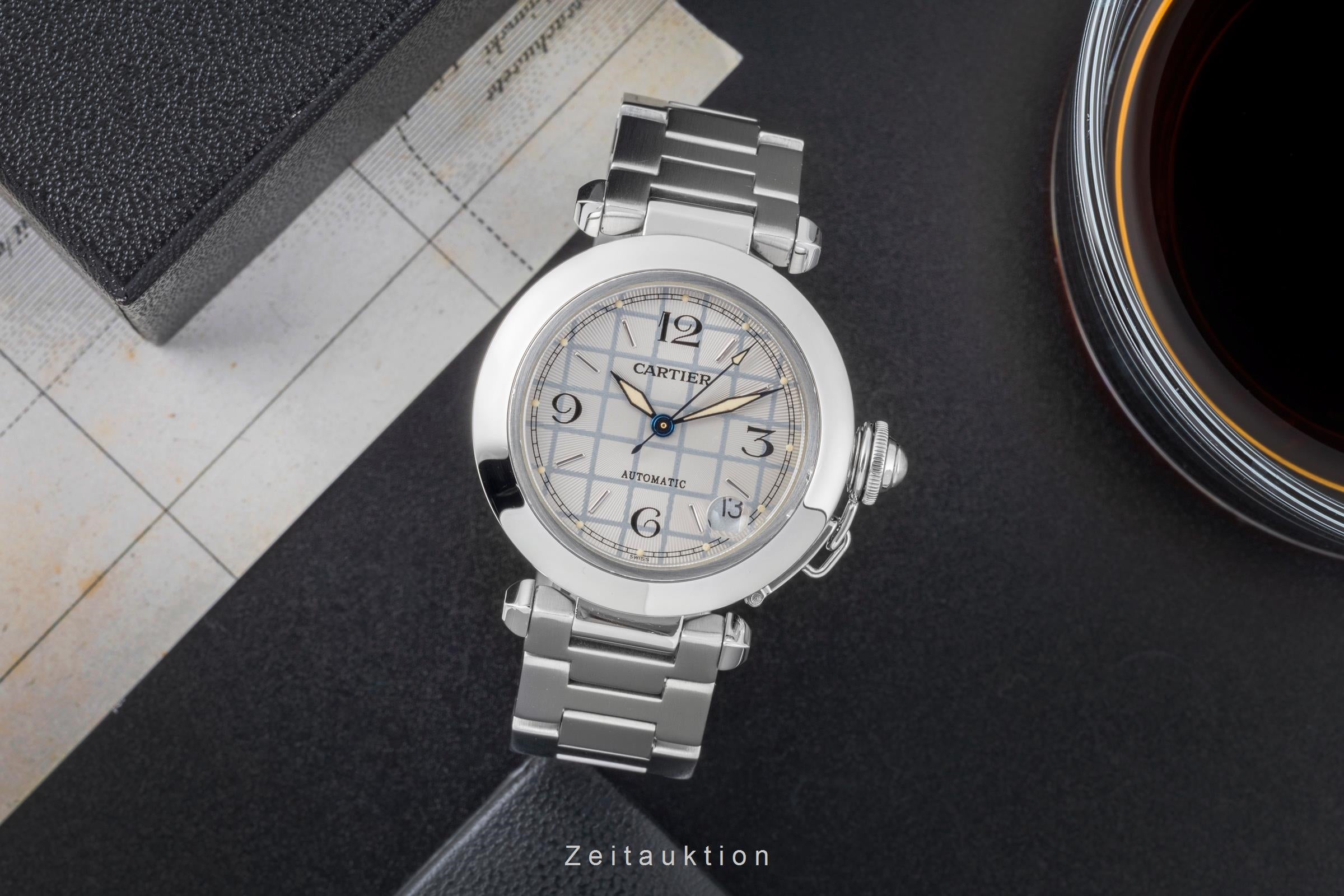 Cartier Pasha acier automatique montre pour hommes W31023M7  [2505862]