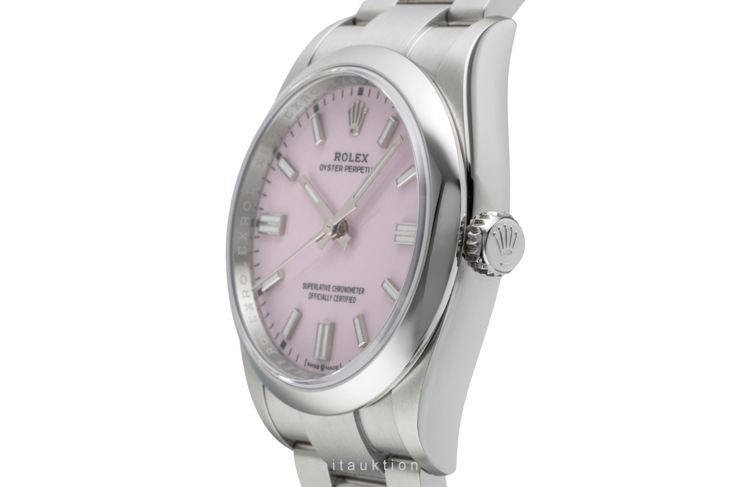 Rolex Oyster Perpetual 36 Candy Pink Stahl Automatik Herrenuhr 126000 B&P 2025 [2505868]