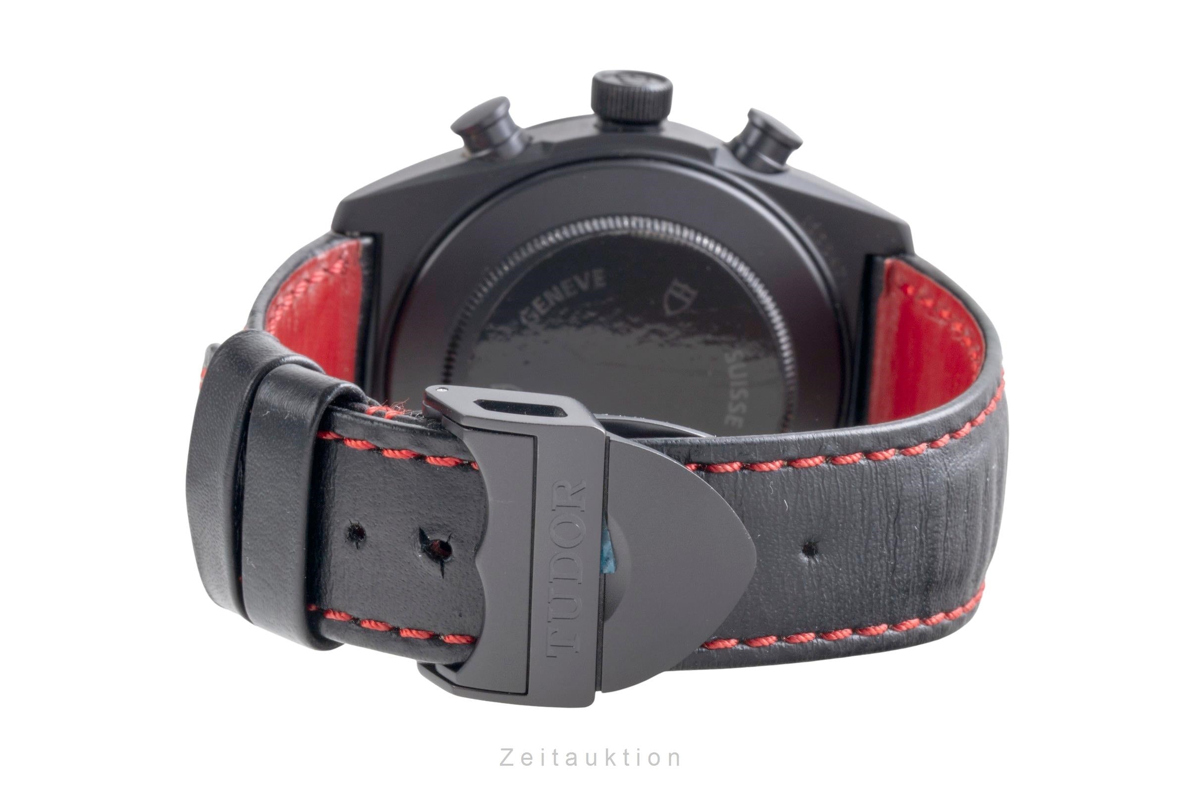 Tudor Black Shield chronographe céramique / acier automatique montre pour hommes 42000CR  [2505869]