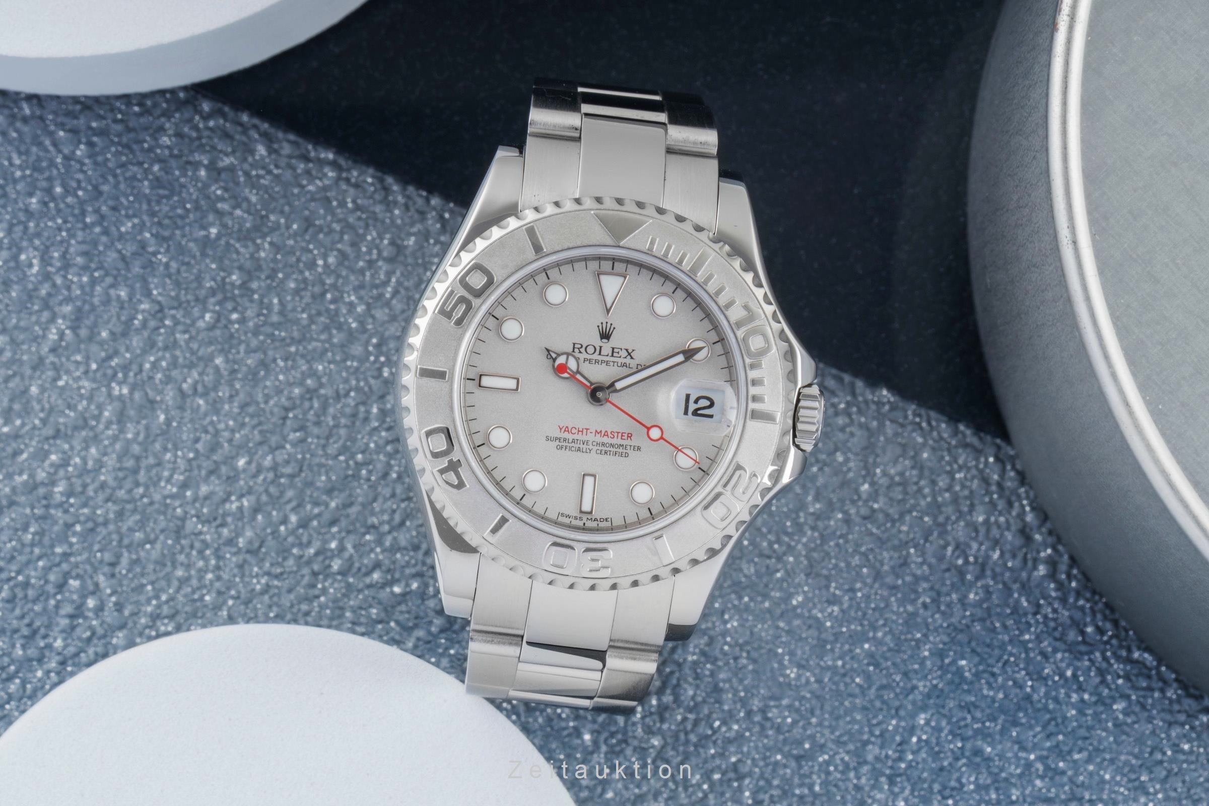 Rolex Yacht-Master acier / platine automatique montre pour hommes 168622  [2505872]