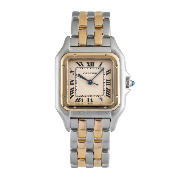 Cartier Panthere Lady Stahl / Gold Datum Damenuhr Ref. 83083242 Klassiker [2505884]